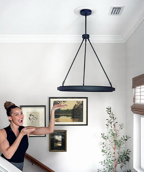 Verstellbarer runder LED-Kronleuchter