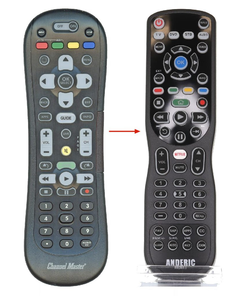 Channel Master CM7500XRC2 Digital TV Tuner Converter Remote Control
