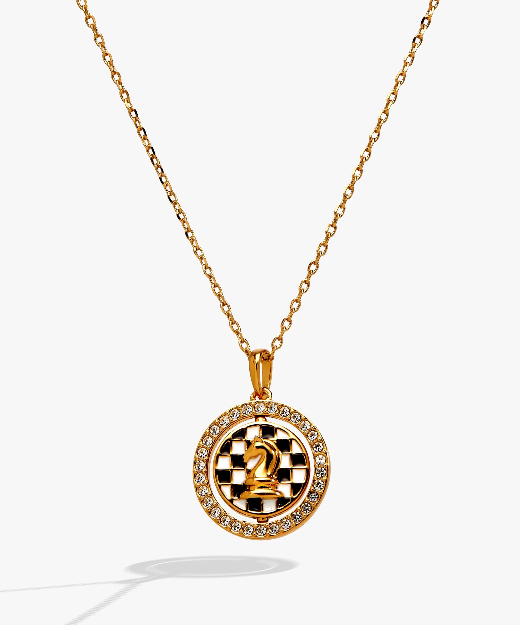 'Always Think One Move Ahead' Chess Spinner Pendant
