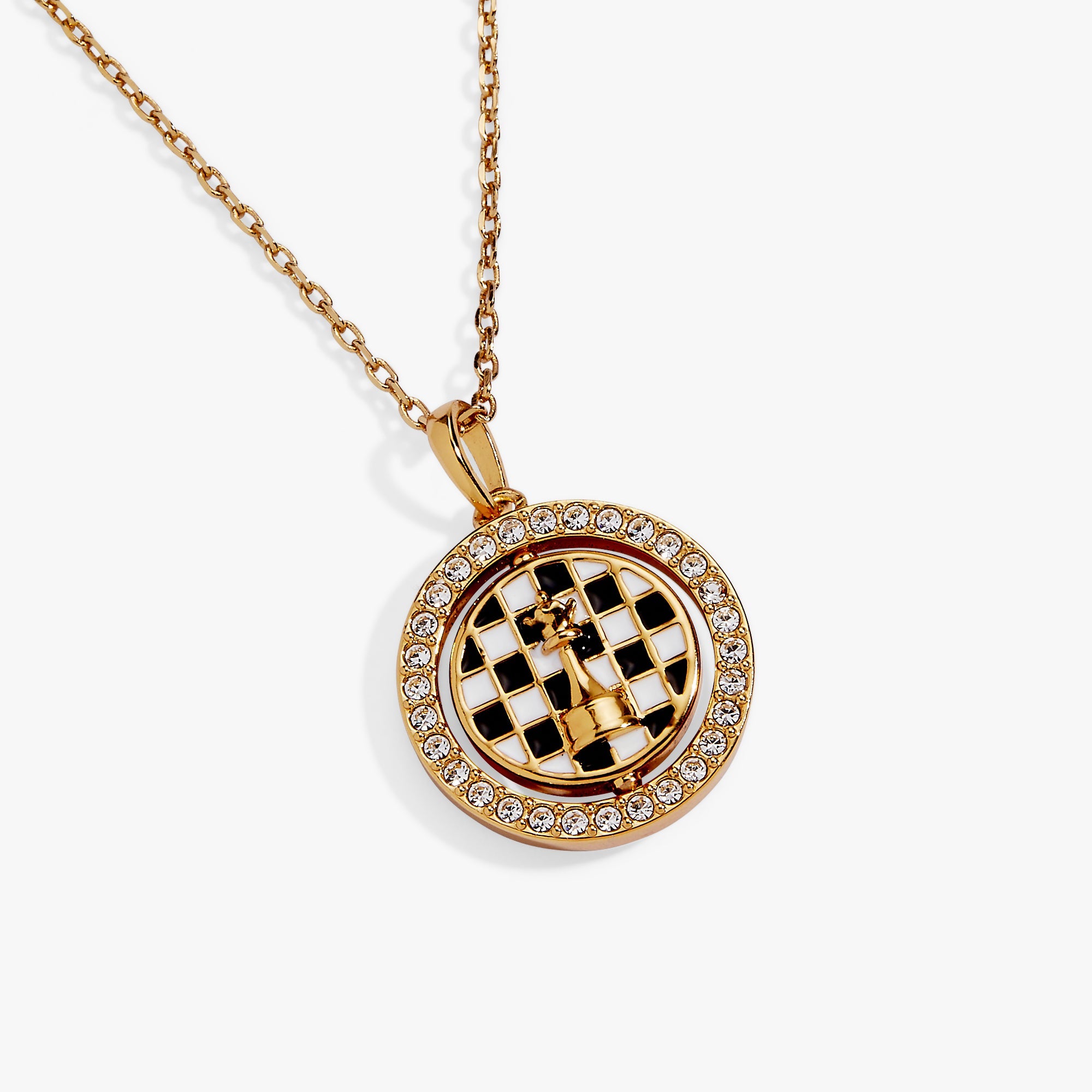'Always Think One Move Ahead' Chess Spinner Pendant