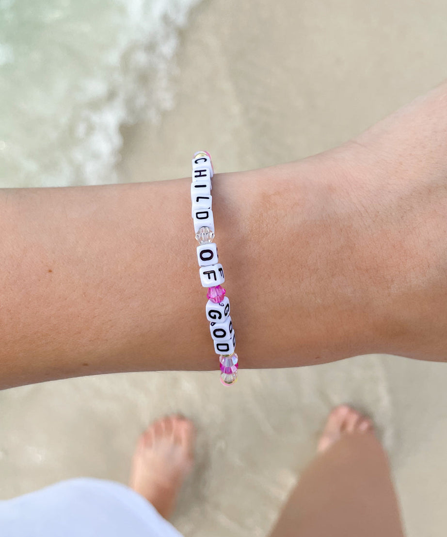 Child of God Letter Bracelet