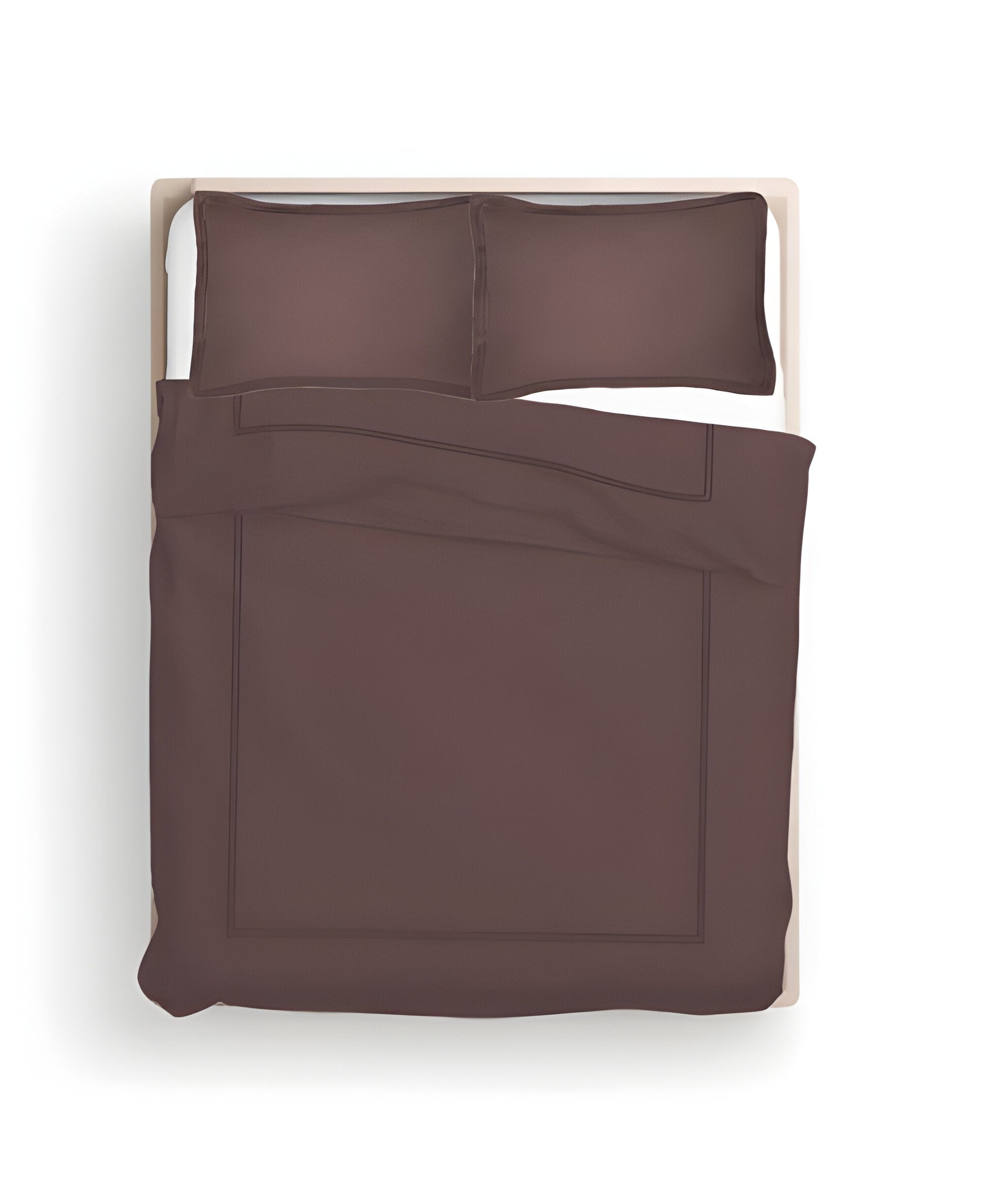 400TC Cotton Luxurious Double Embroidery Sateen Solid Duvet Cover Set