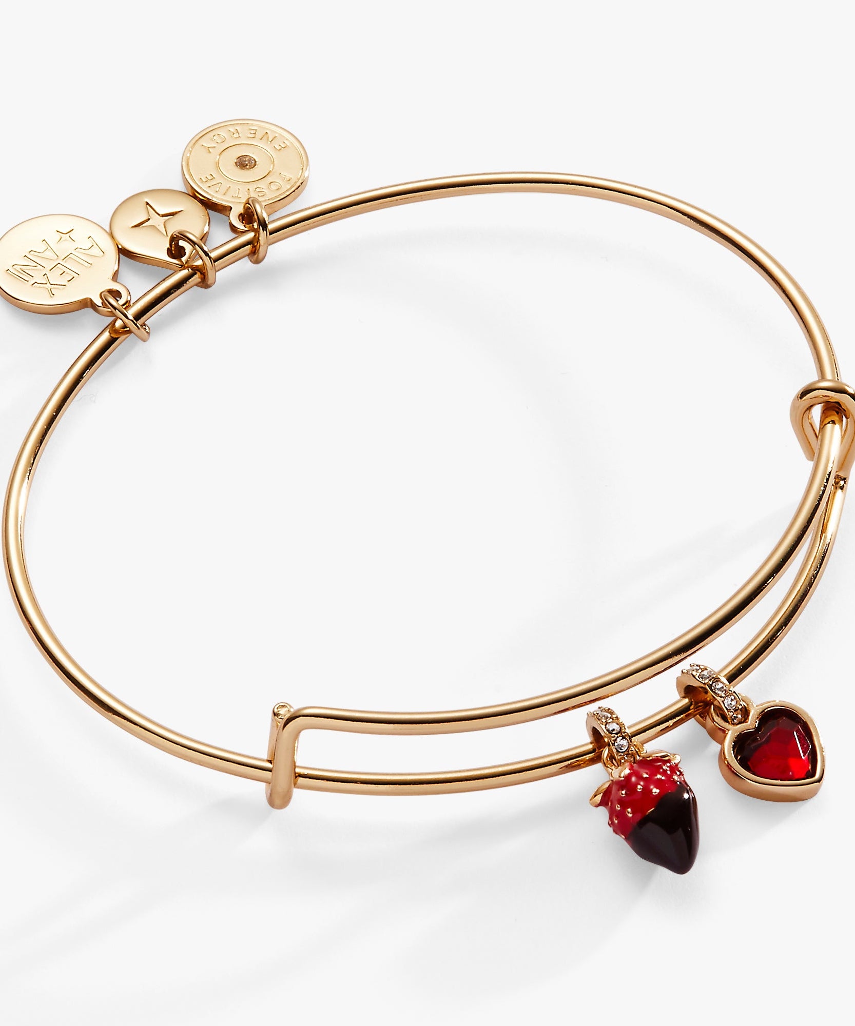 Chocolate-Covered Strawberry Duo Charm Bangle