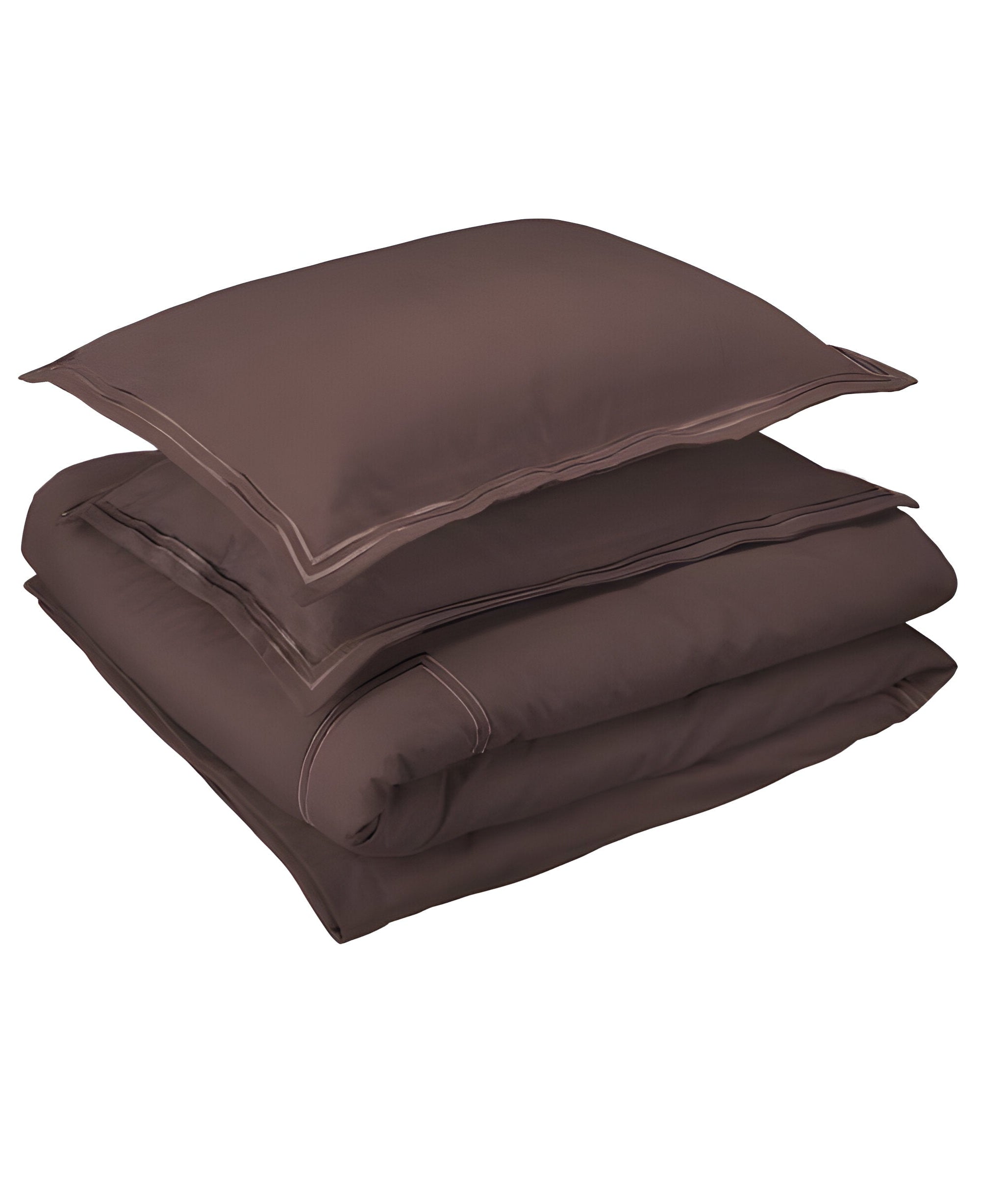 400TC Cotton Luxurious Double Embroidery Sateen Solid Duvet Cover Set