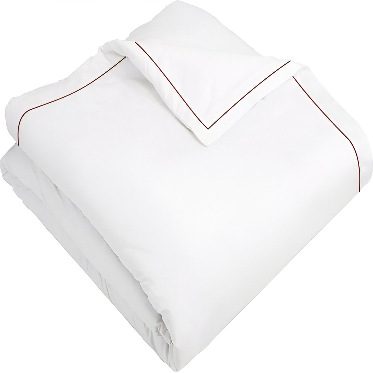 400TC Cotton Single Edge Embroidery Sateen Solid Duvet Cover Set