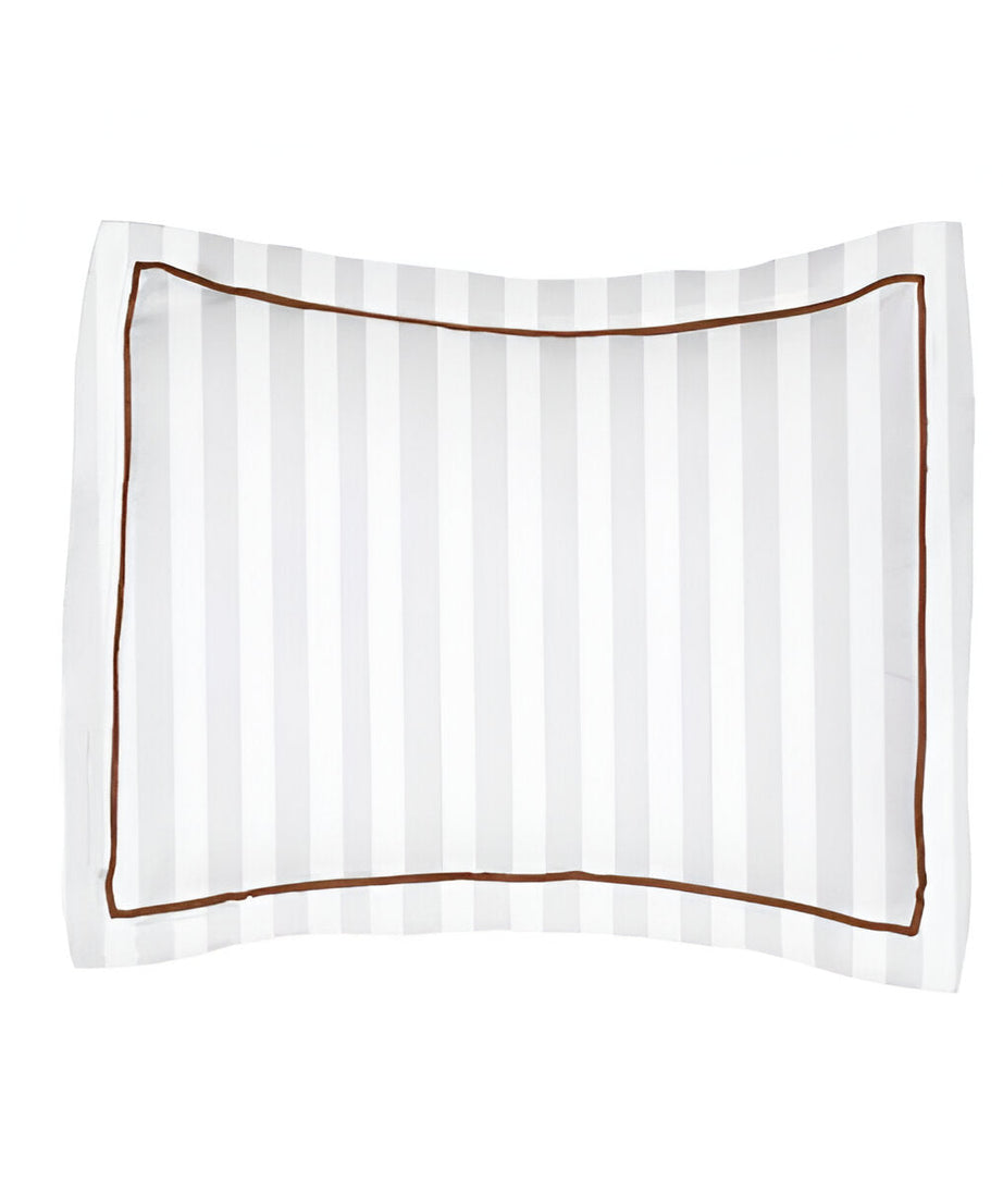 400TC Cotton Single Edge Embroidery Sateen Stripe Duvet Cover Set