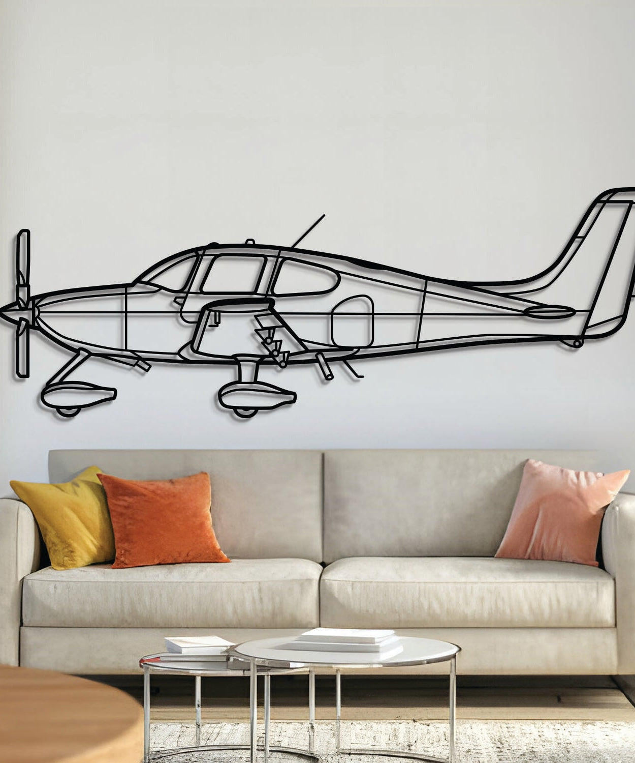 SR22T GTS Metallflugzeug Wandkunst - NCP0133