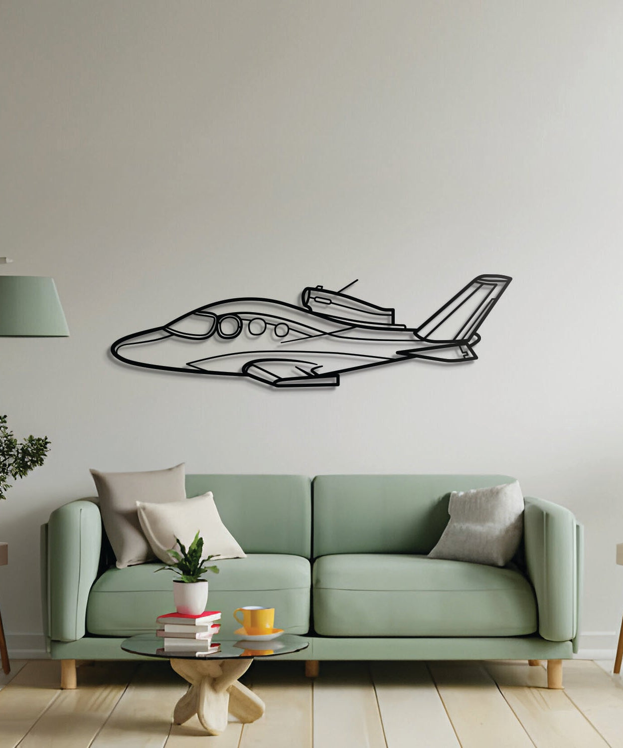 SF50 Metallflugzeug-Wandkunst - NCP0124