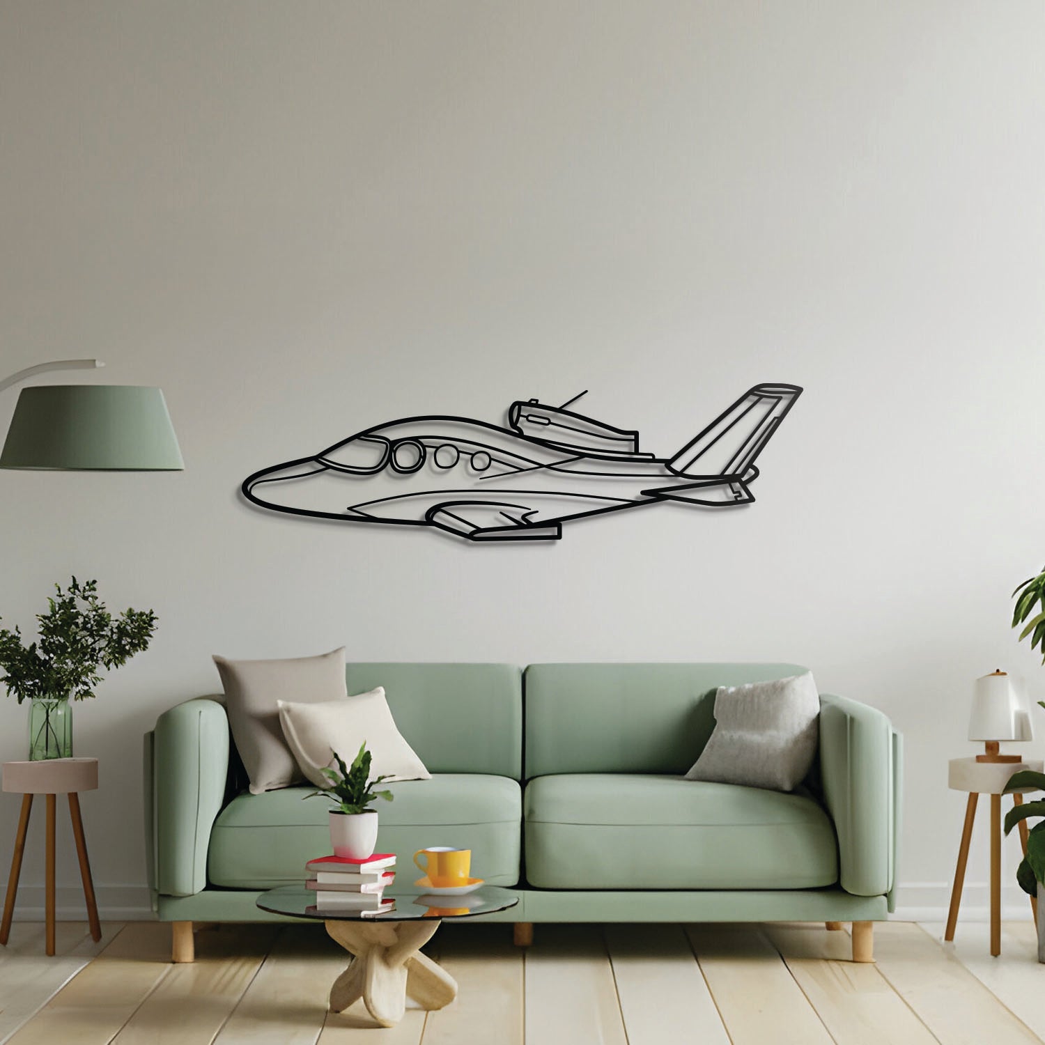 SF50 Metallflugzeug-Wandkunst - NCP0124