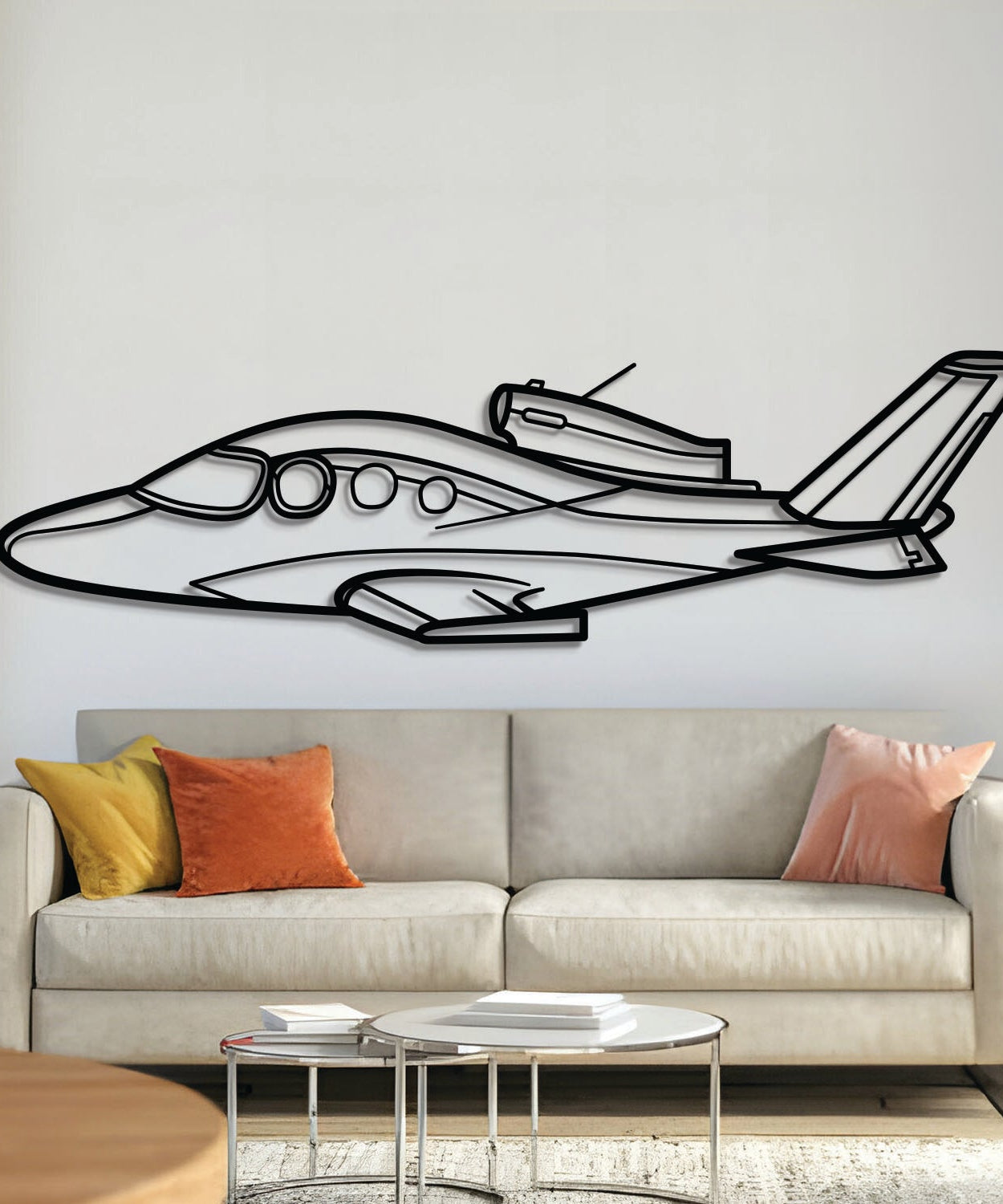 SF50 Metallflugzeug-Wandkunst - NCP0124