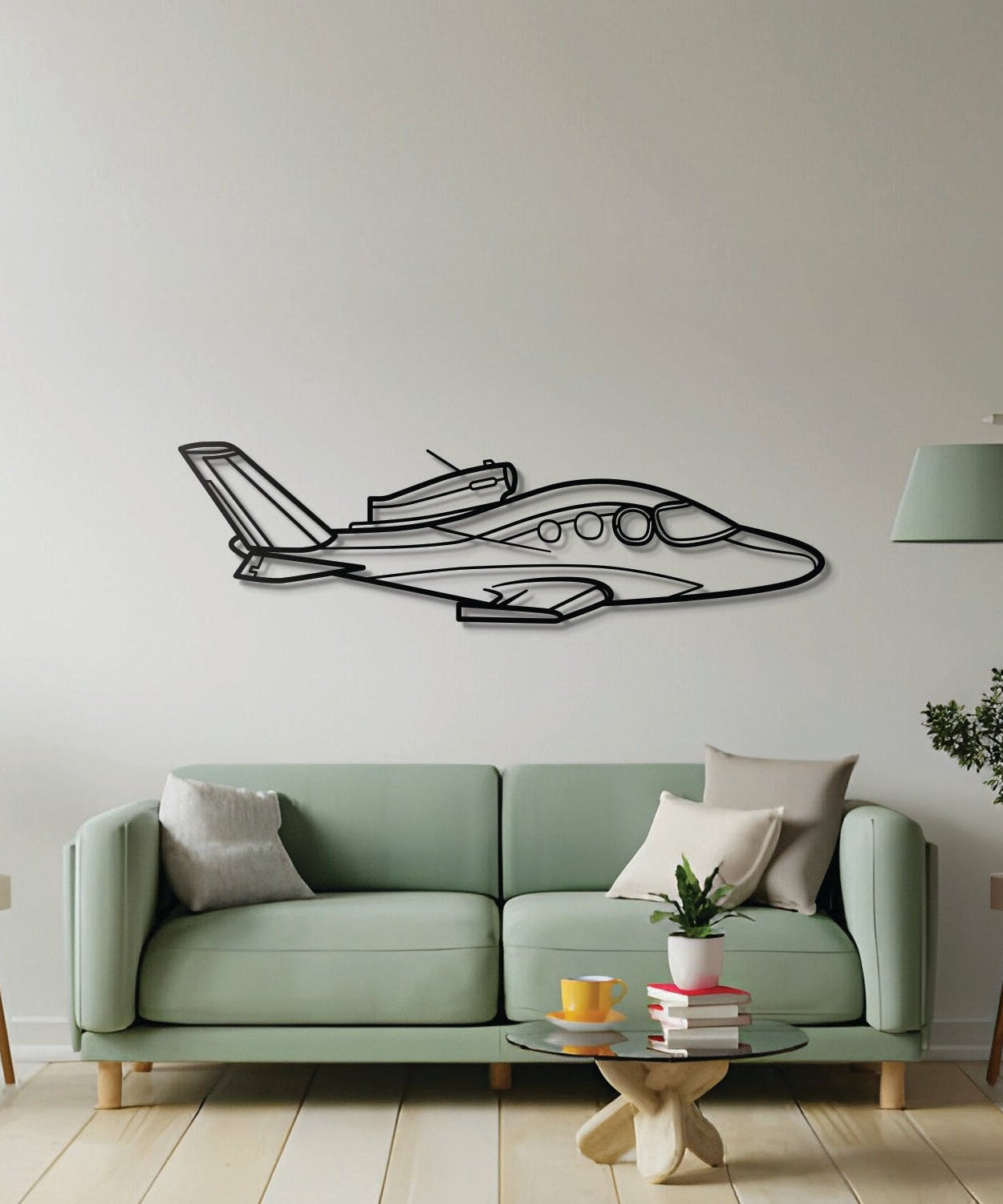 SF50 Metallflugzeug-Wandkunst - NCP0124