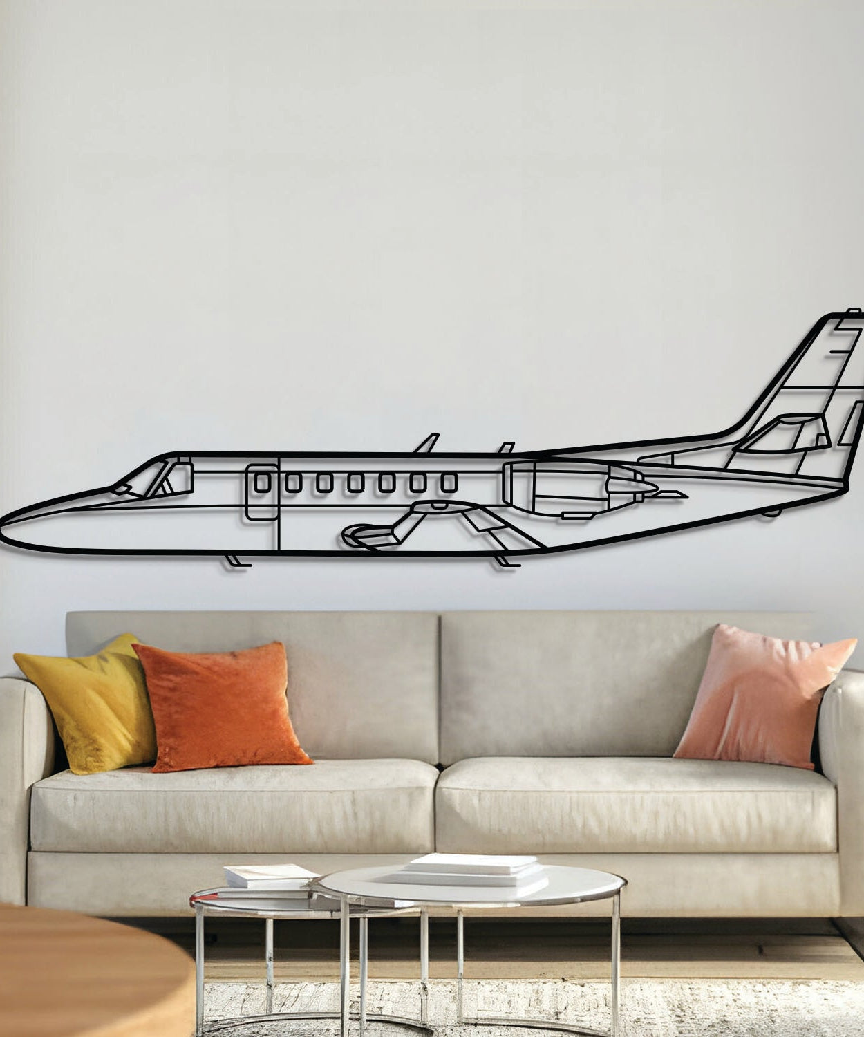 Citation V Metallflugzeug Wandkunst - NCP0471