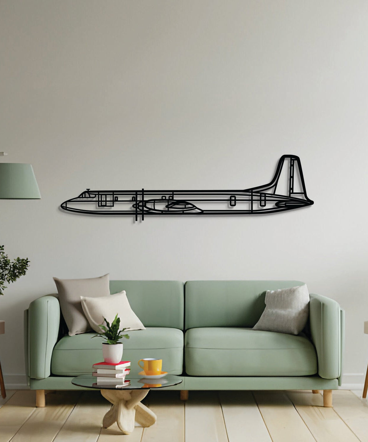 CL-44 Metall Flugzeug Wandkunst - NCP0540