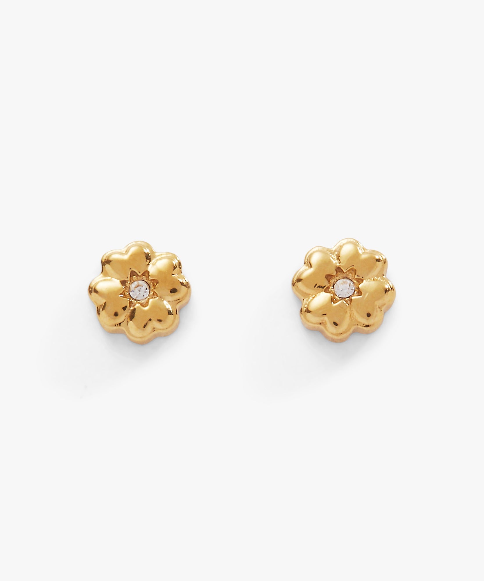Four-Leaf Clover Mini Stud Earrings