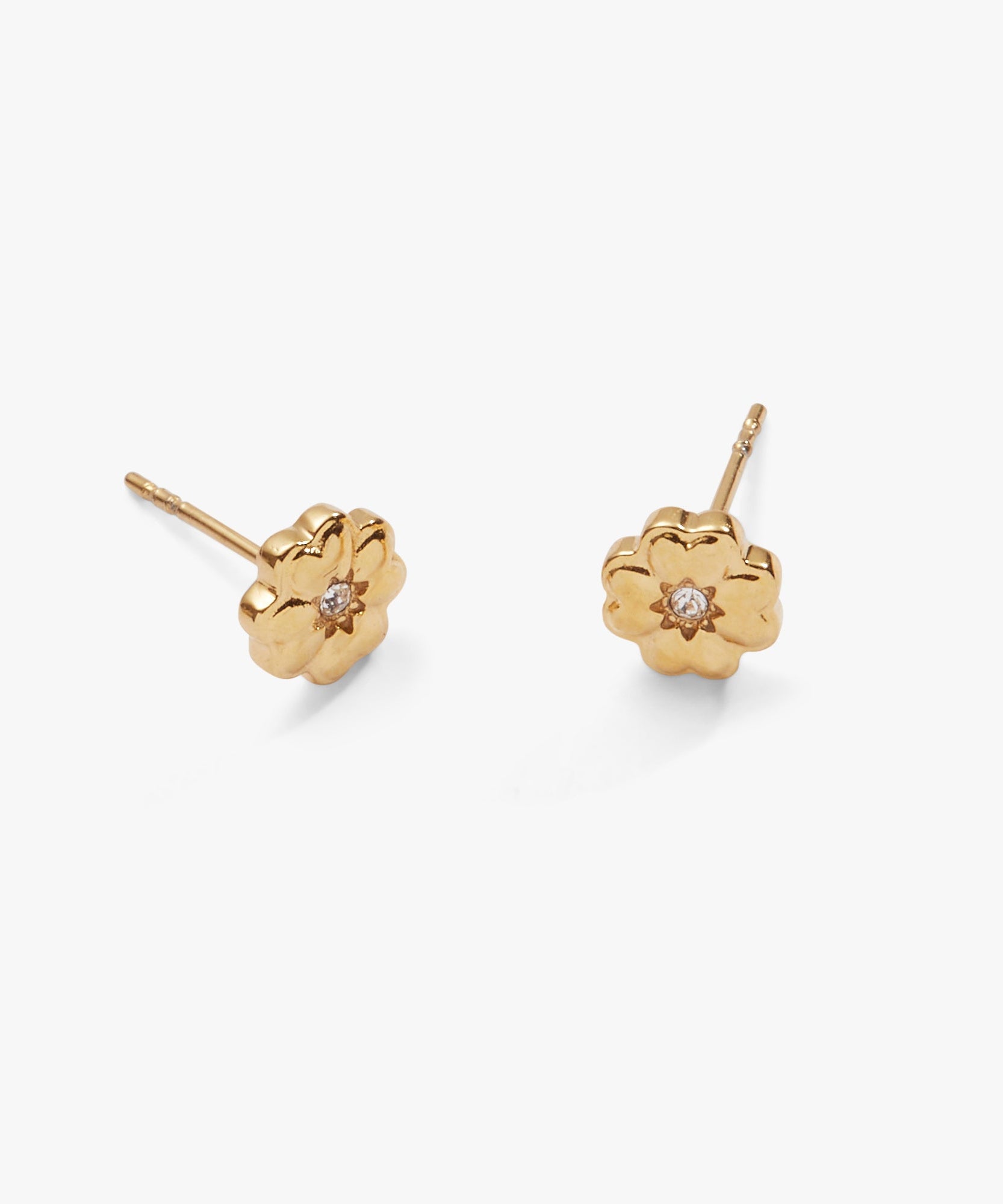 Four-Leaf Clover Mini Stud Earrings