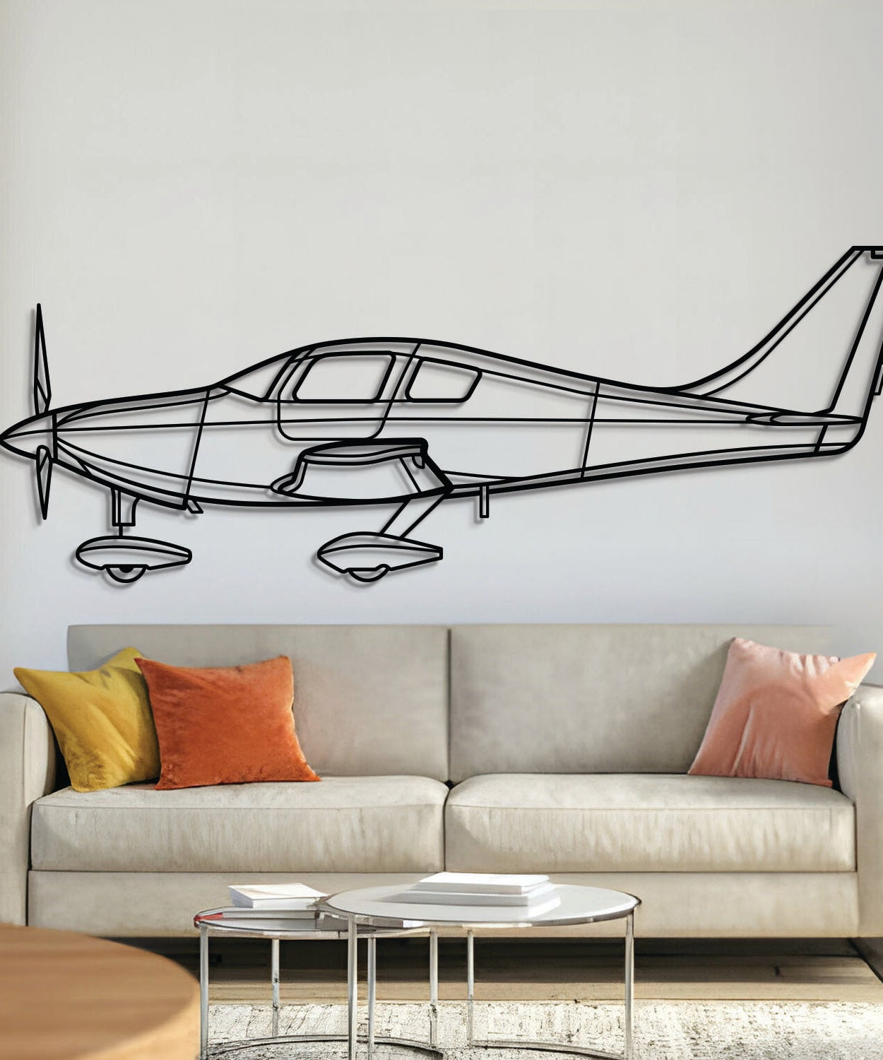 Columbia 350 Metallflugzeug Wandkunst - NCP0269