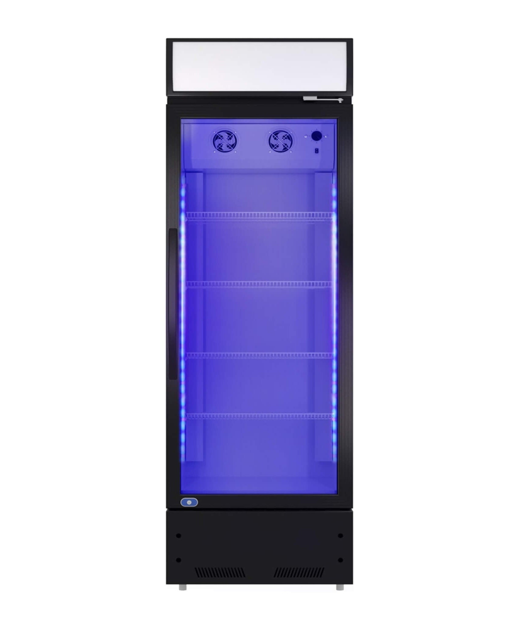 Heavy Duty Industrial Glass Door Beverage Merchandiser Refrigerator Cooler, 11 Cu.Ft (SAK04571)