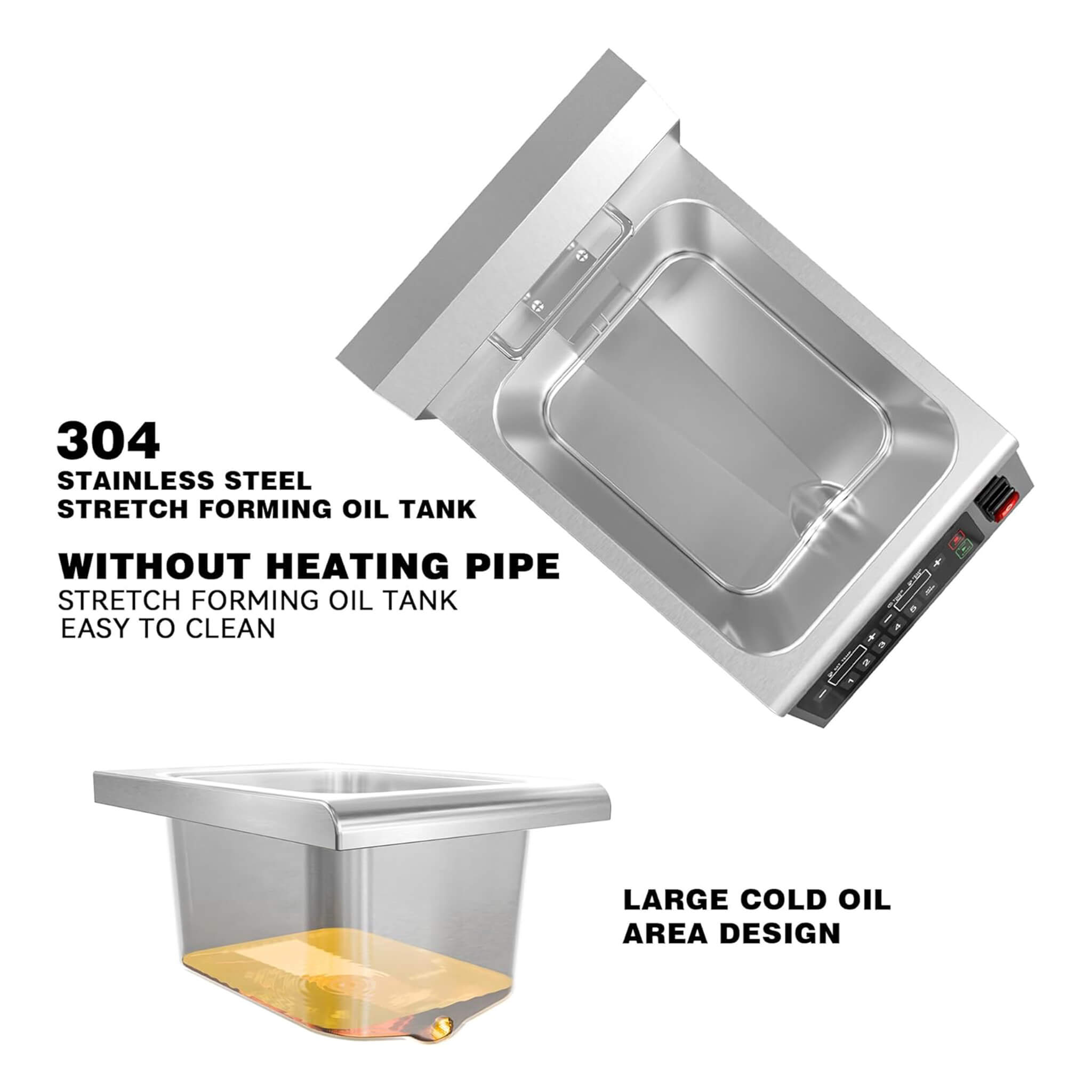 Commercial 12.6 QT 1800W Electric Induction Deep Fryer With Timer (SAK15870)