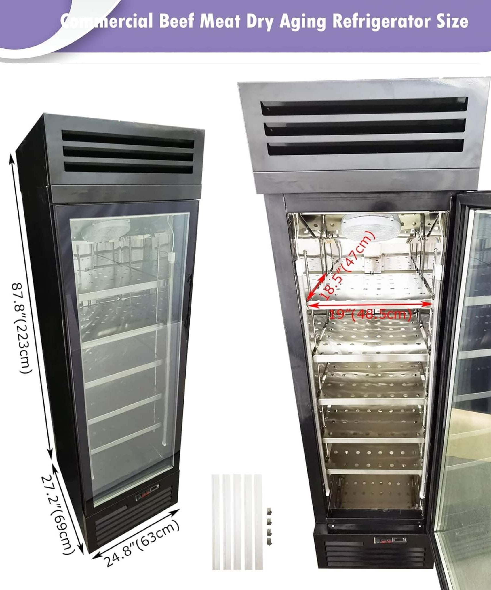 Commercial 400L Stainless Steel 110V Meat Dry Aging Refrigerator (SAK15268)
