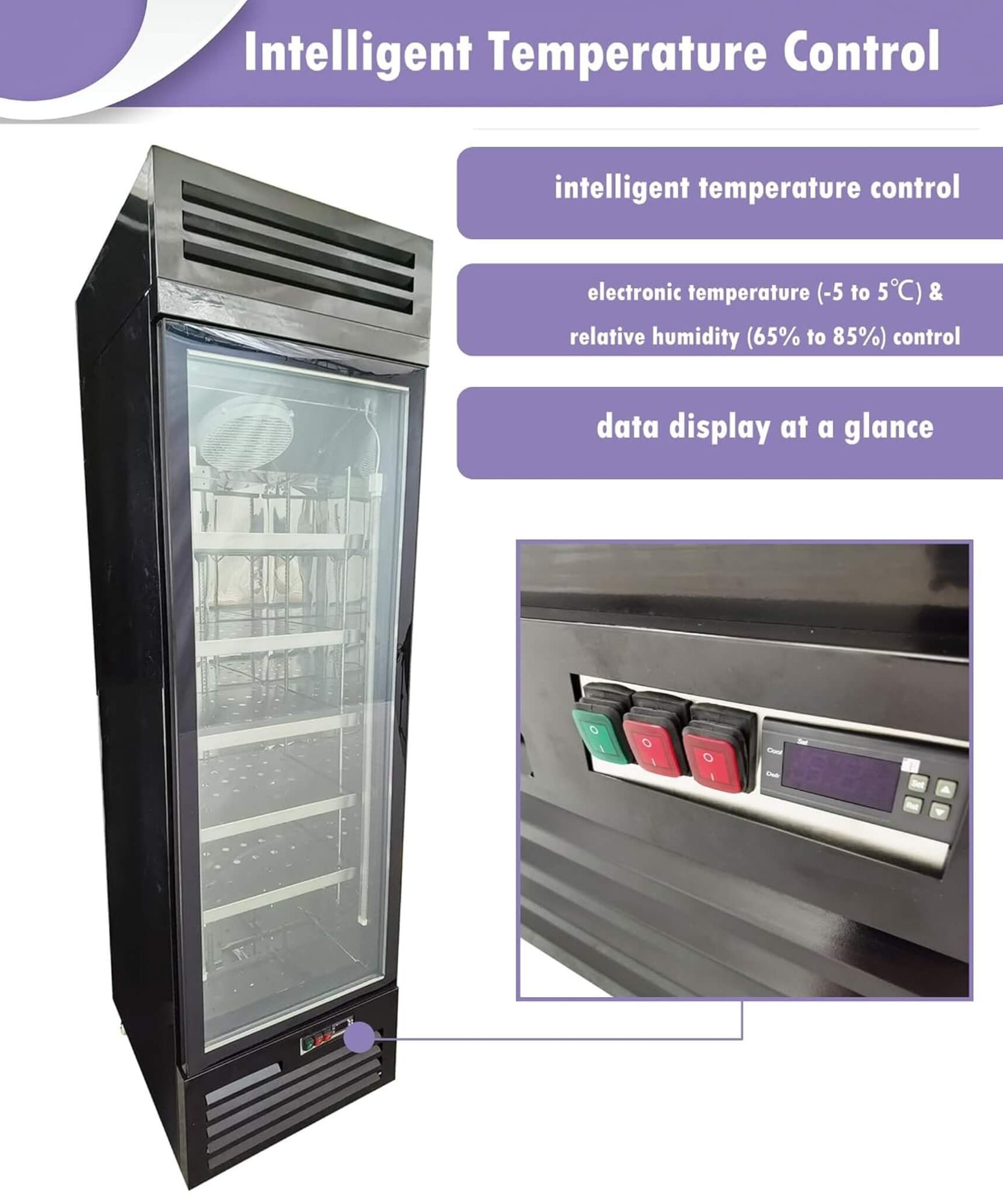 Commercial 400L Stainless Steel 110V Meat Dry Aging Refrigerator (SAK15268)