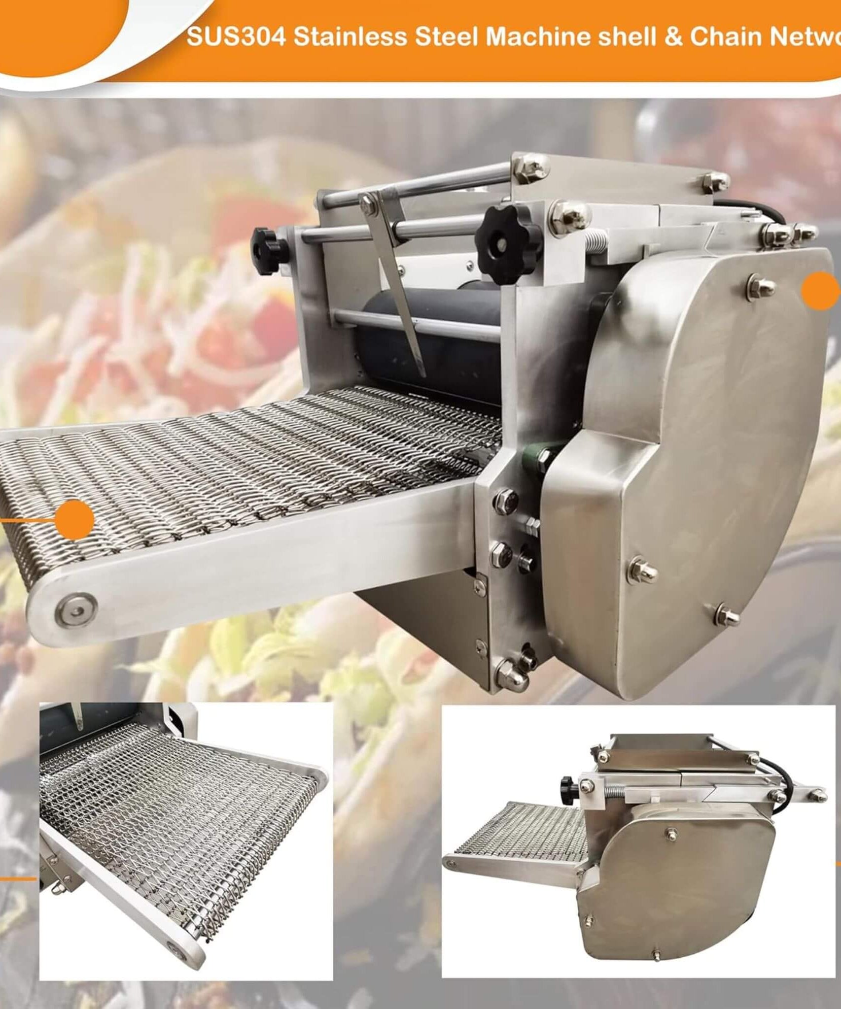 Heavy-Duty Commercial Automatic Corn Tortilla Making Machine (SAK60513)