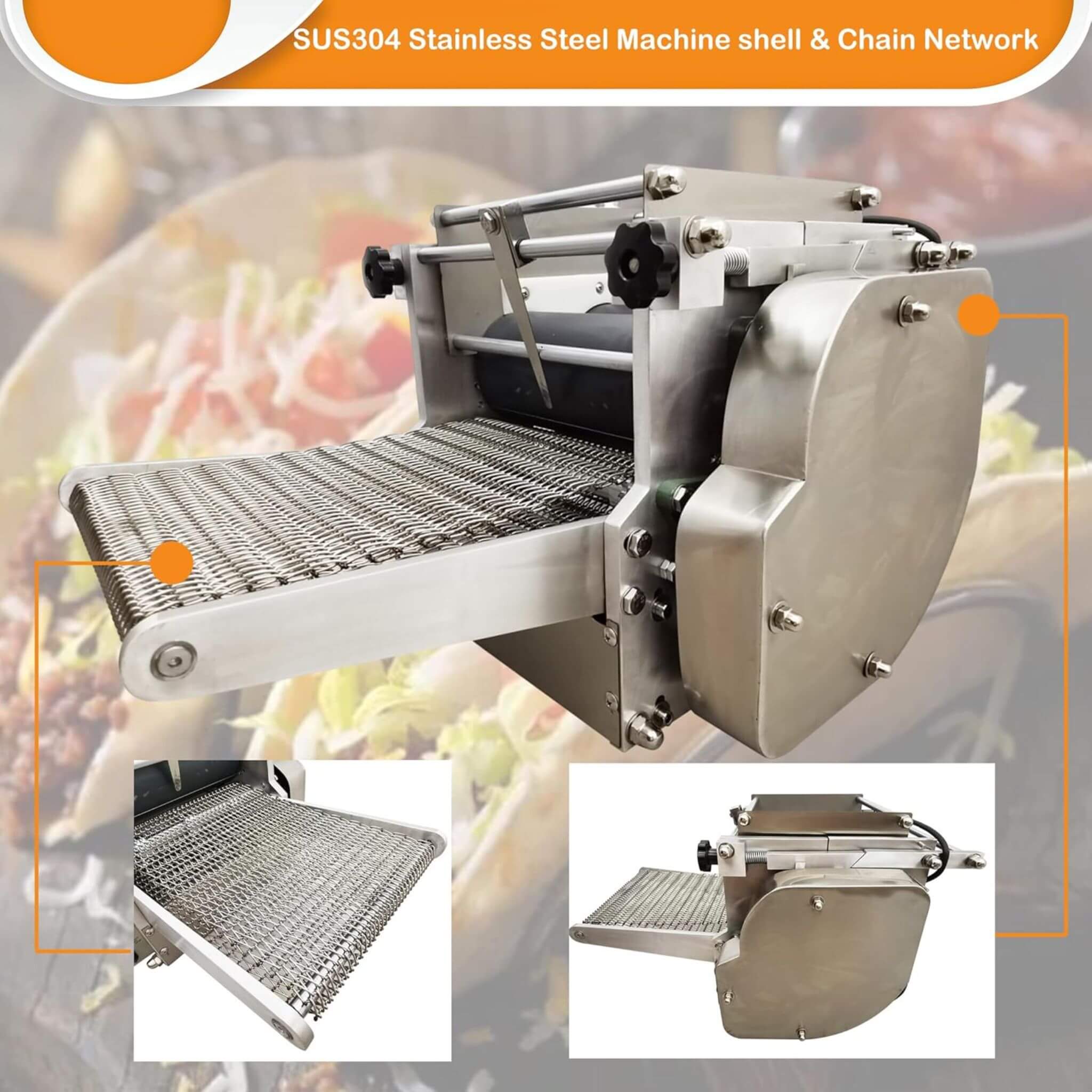 Heavy-Duty Commercial Automatic Corn Tortilla Making Machine (SAK60513)