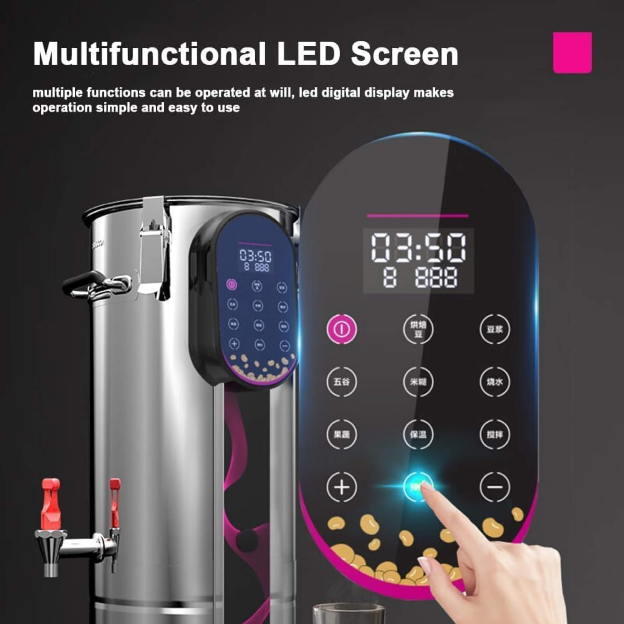 Commercial Electric Soy Milk Machine With Removable Filter And Timer (SAK28194)