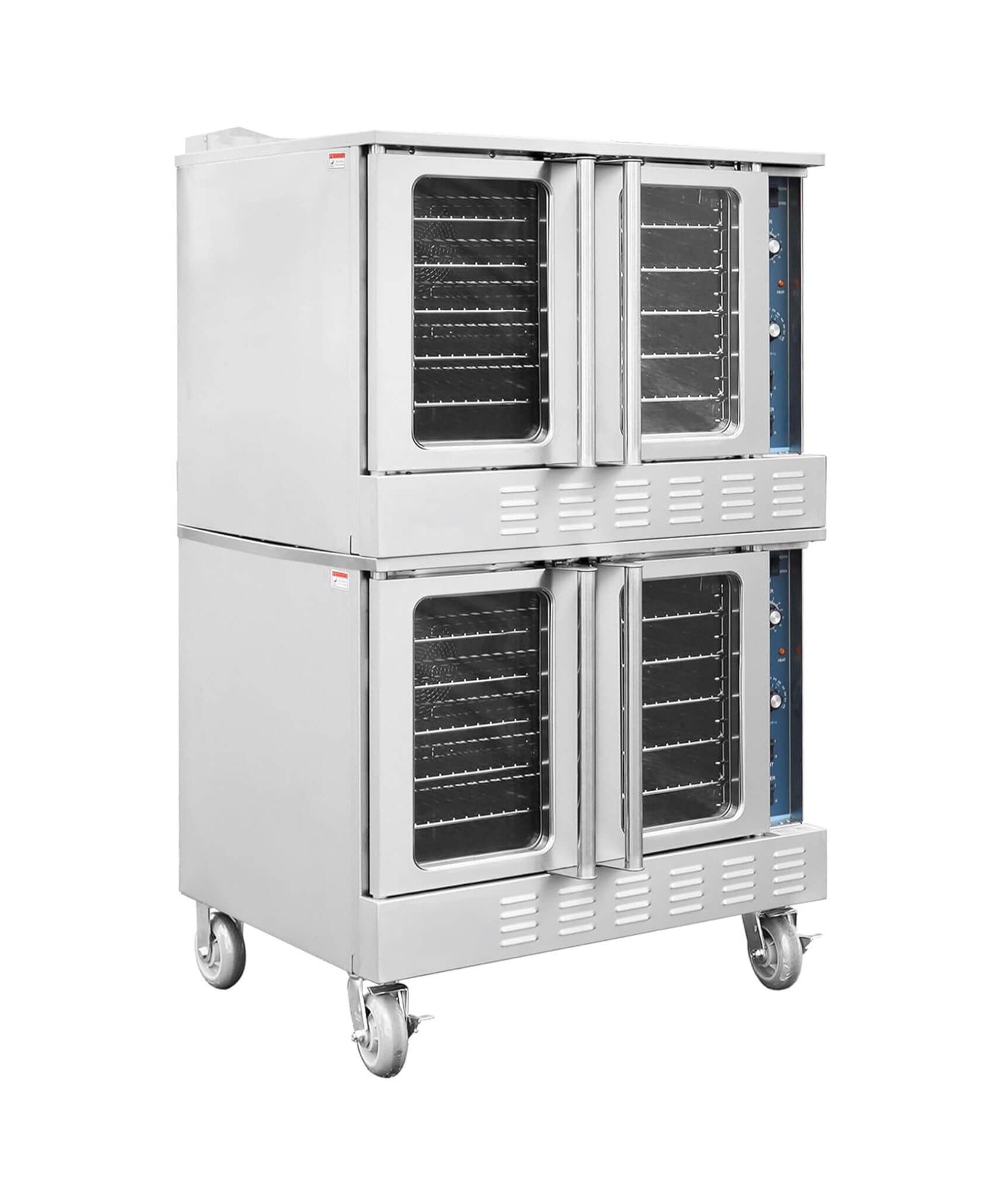 Commercial Full-Size Natural Gas/Propane Double-Stacked Convection Oven (SAK60914)
