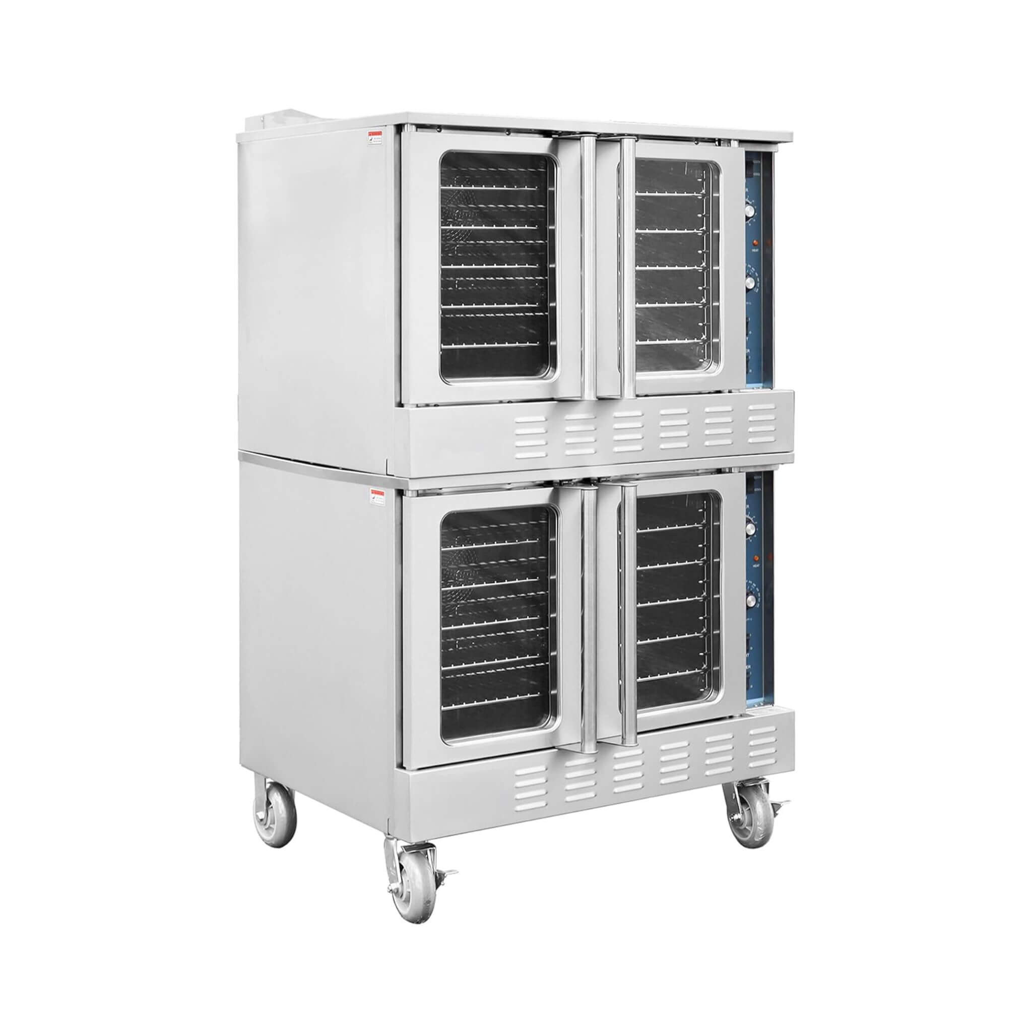 Commercial Full-Size Natural Gas/Propane Double-Stacked Convection Oven (SAK60914)