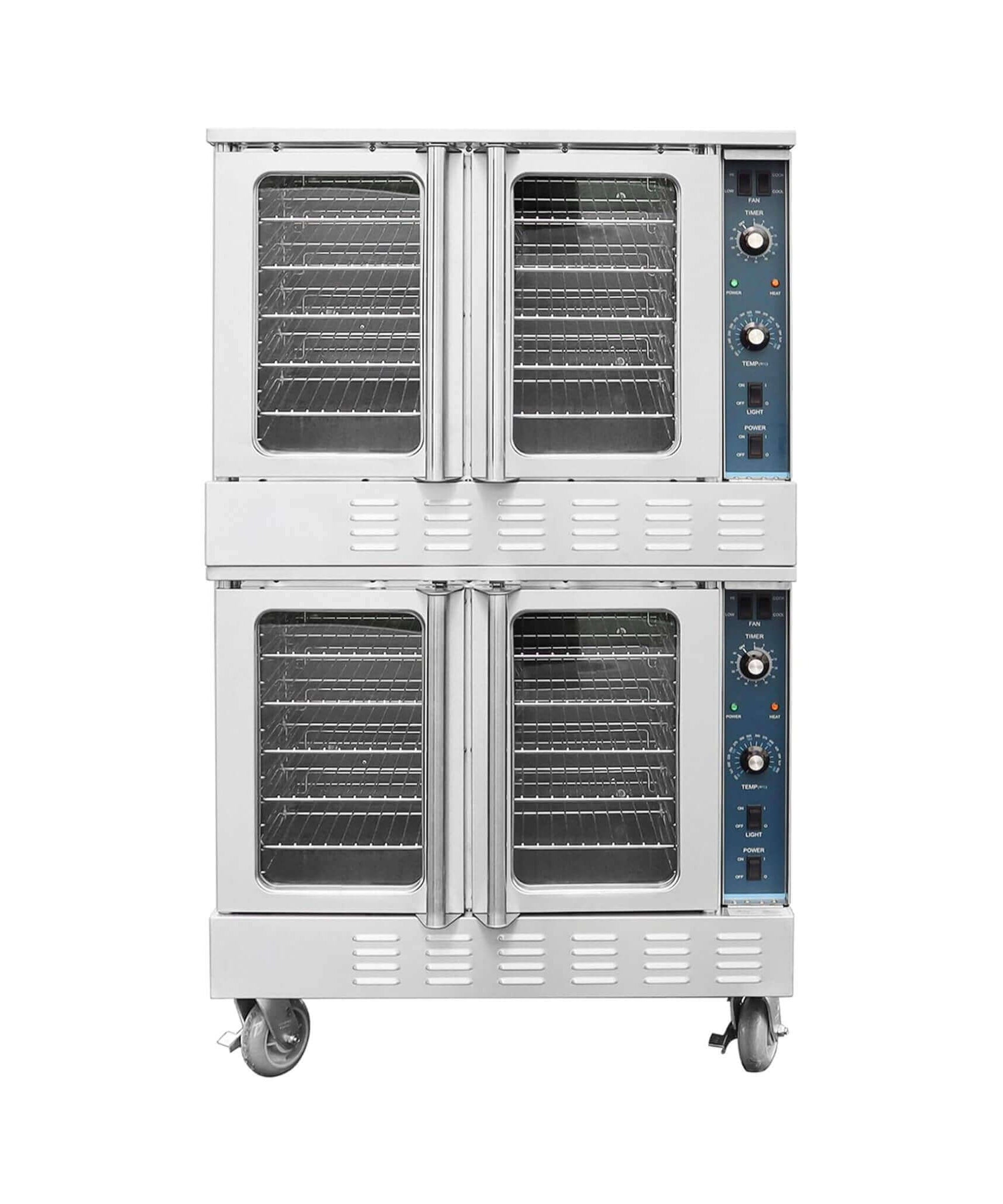 Commercial Full-Size Natural Gas/Propane Double-Stacked Convection Oven (SAK60914)