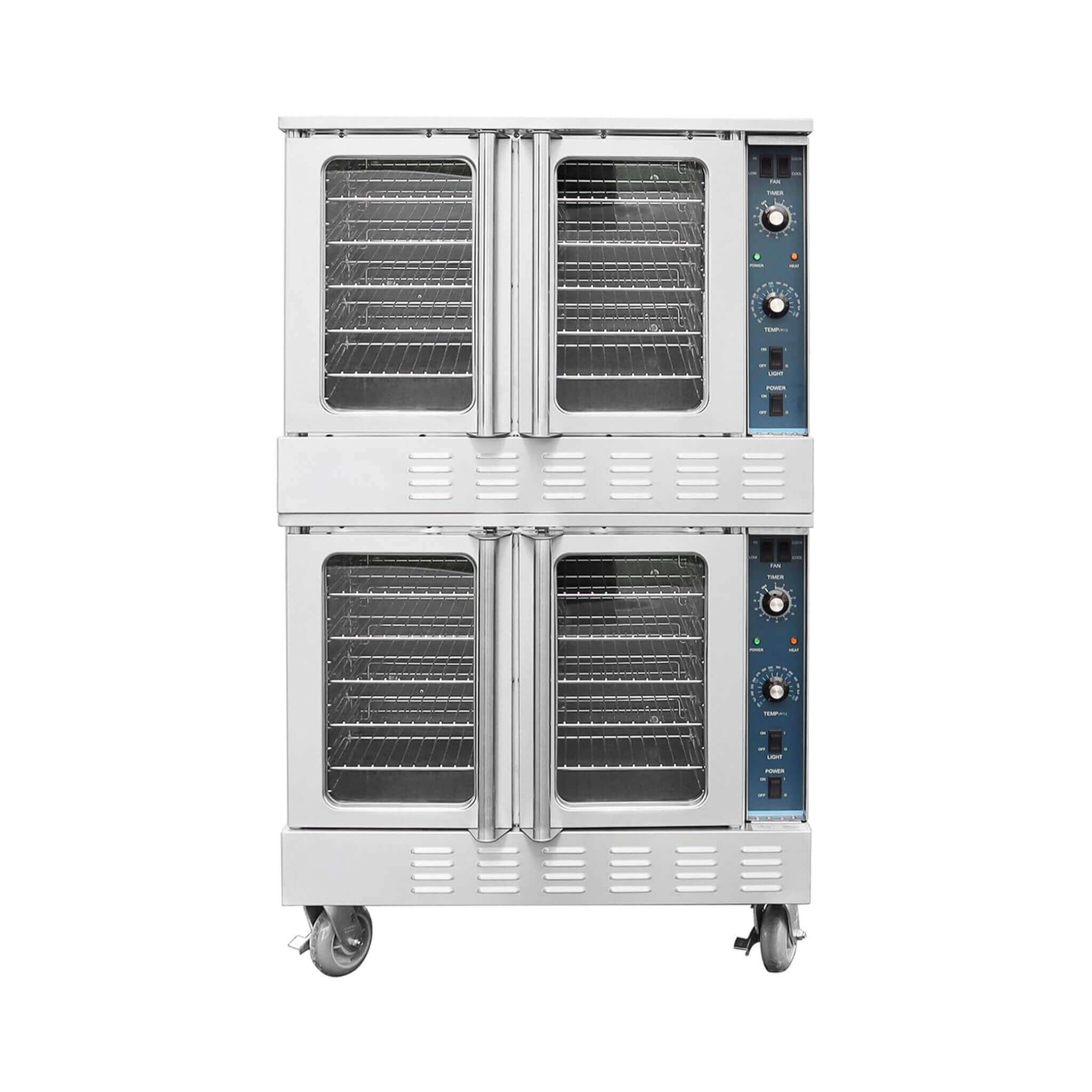 Commercial Full-Size Natural Gas/Propane Double-Stacked Convection Oven (SAK60914)