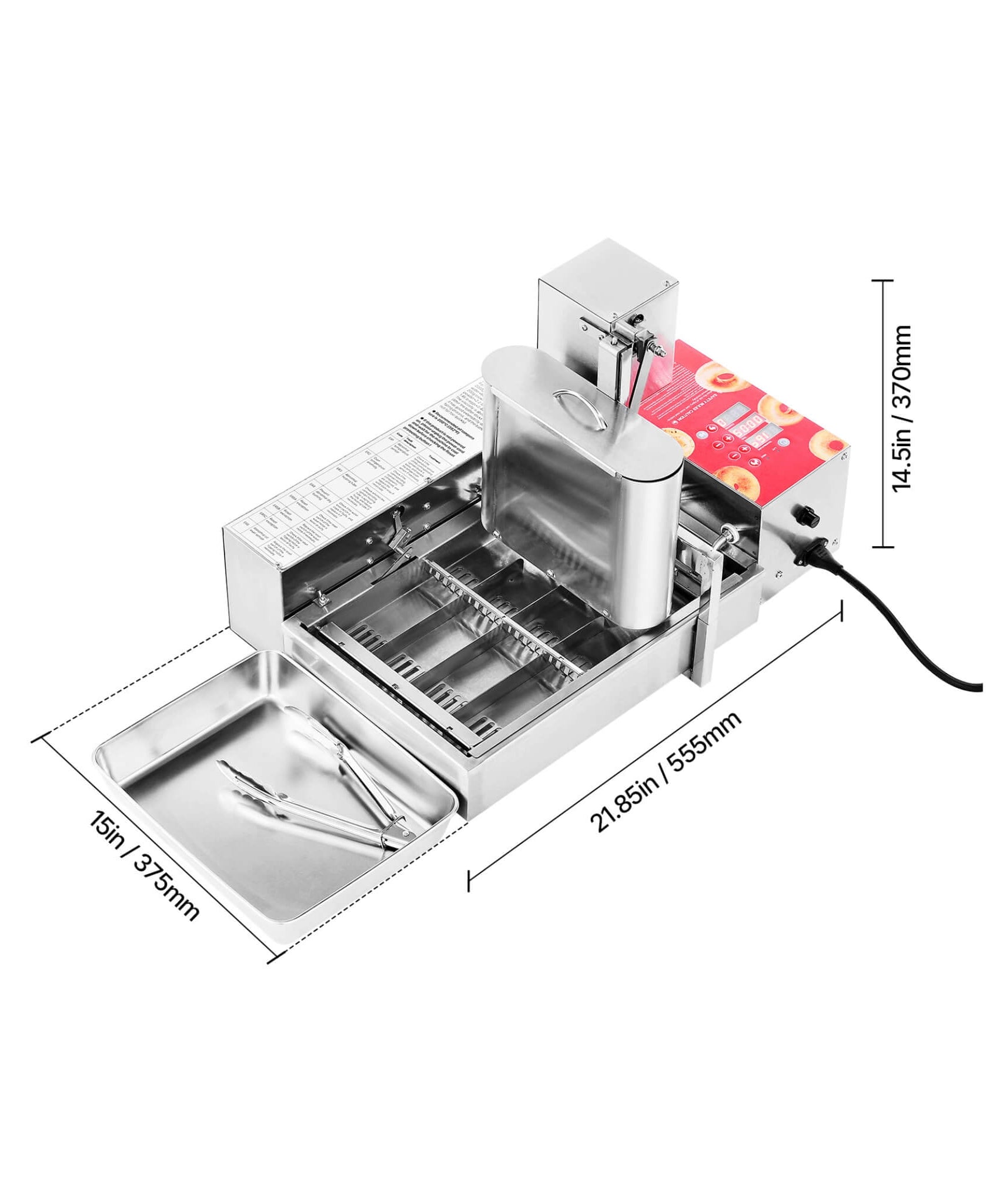 Commercial Fully-Automatic 4-Row Stainless Steel Donut Maker Machine (SAK96740)