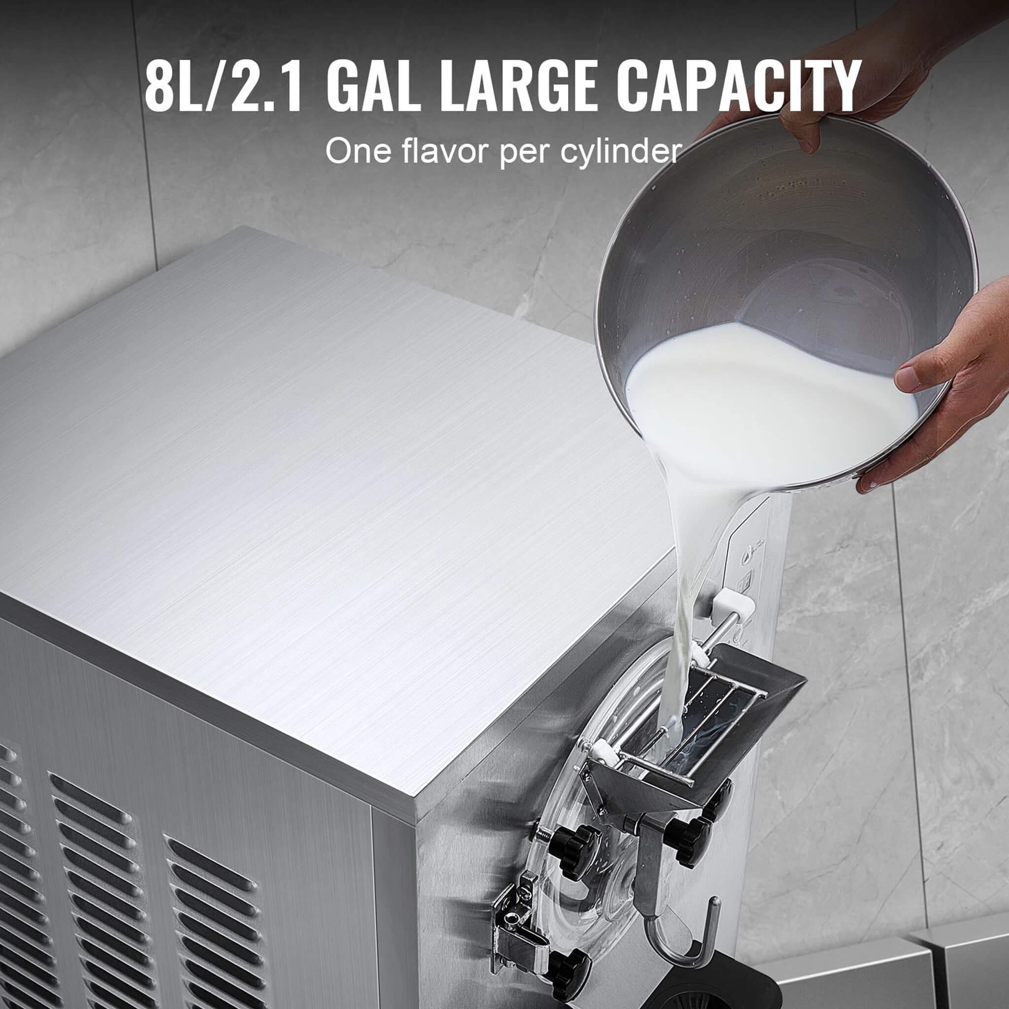 Commercial 20-25L/H Single-Flavor Hard Serve Stainless Steel Ice Cream Machine (SAK20782)