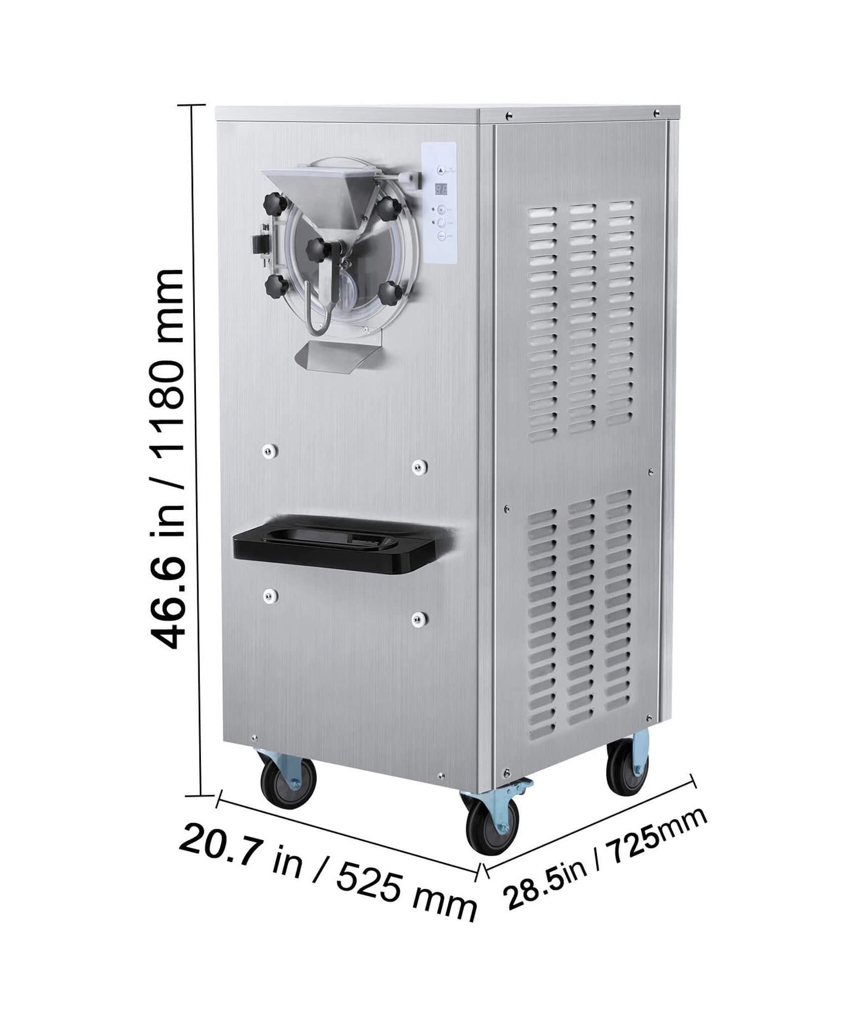 Commercial 20-25L/H Single-Flavor Hard Serve Stainless Steel Ice Cream Machine (SAK20782)