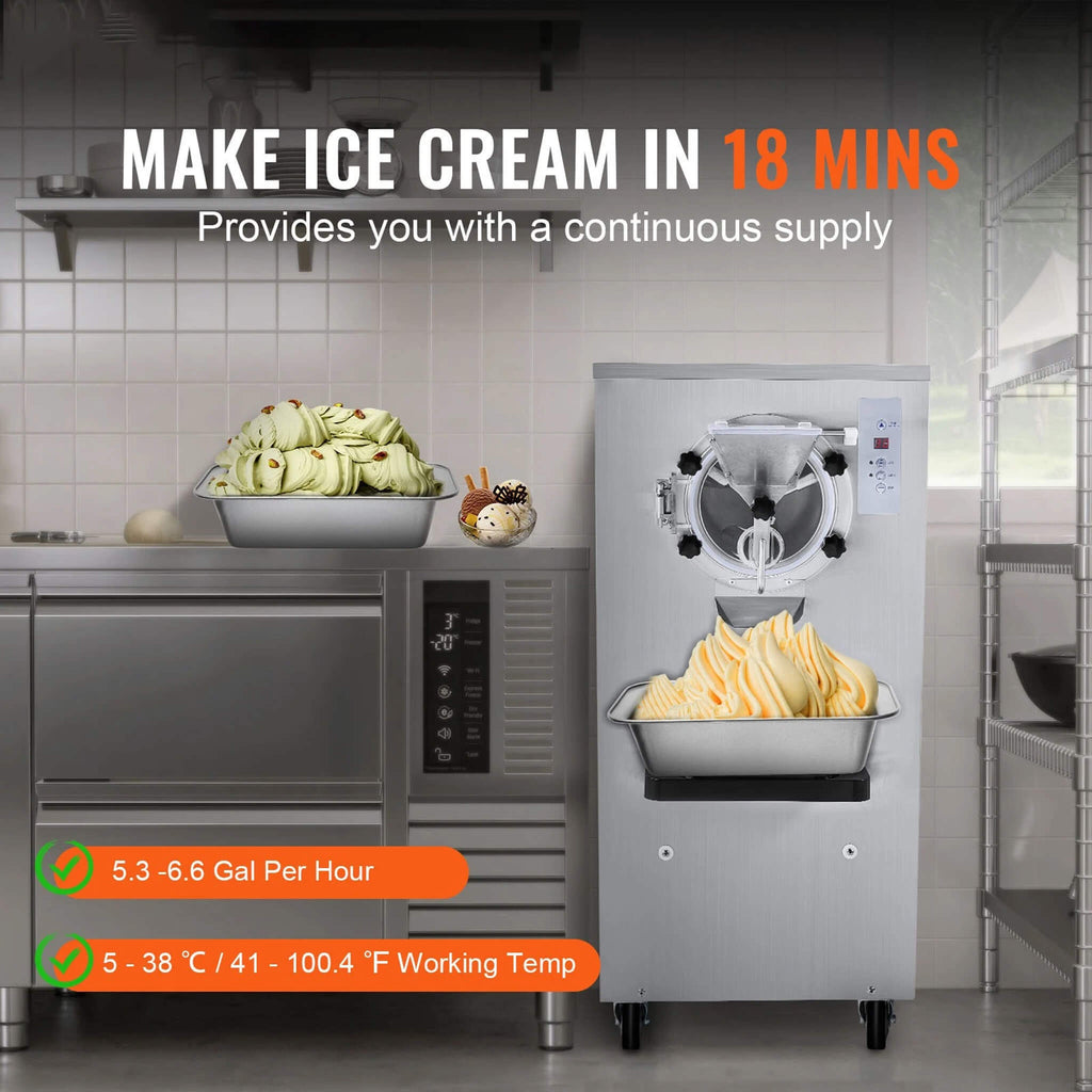 Commercial 20-25L/H Single-Flavor Hard Serve Stainless Steel Ice Cream Machine (SAK20782)
