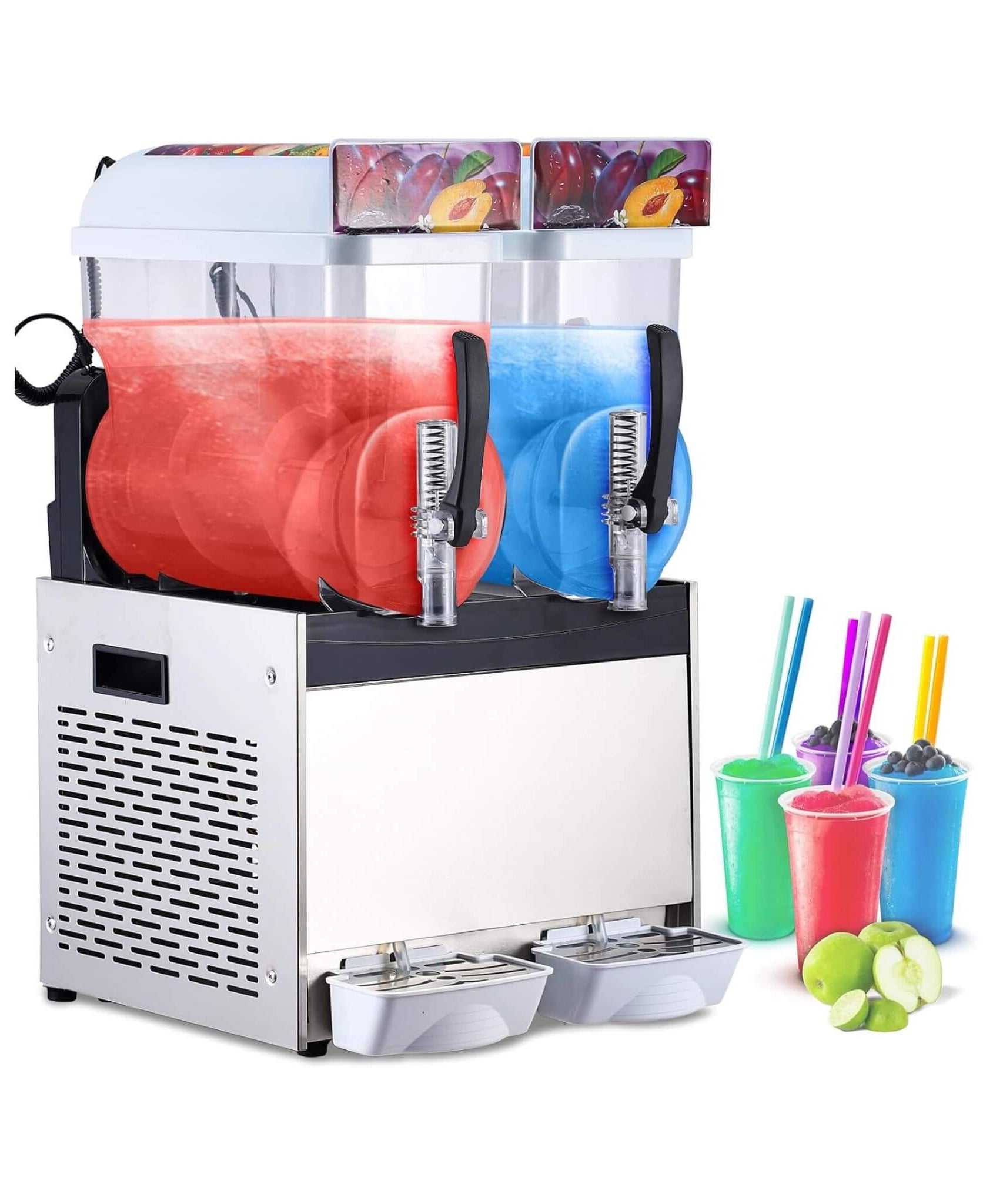 24L Commercial Stainless Steel Frozen Slush Machine With Auto Clean (SAK68047)