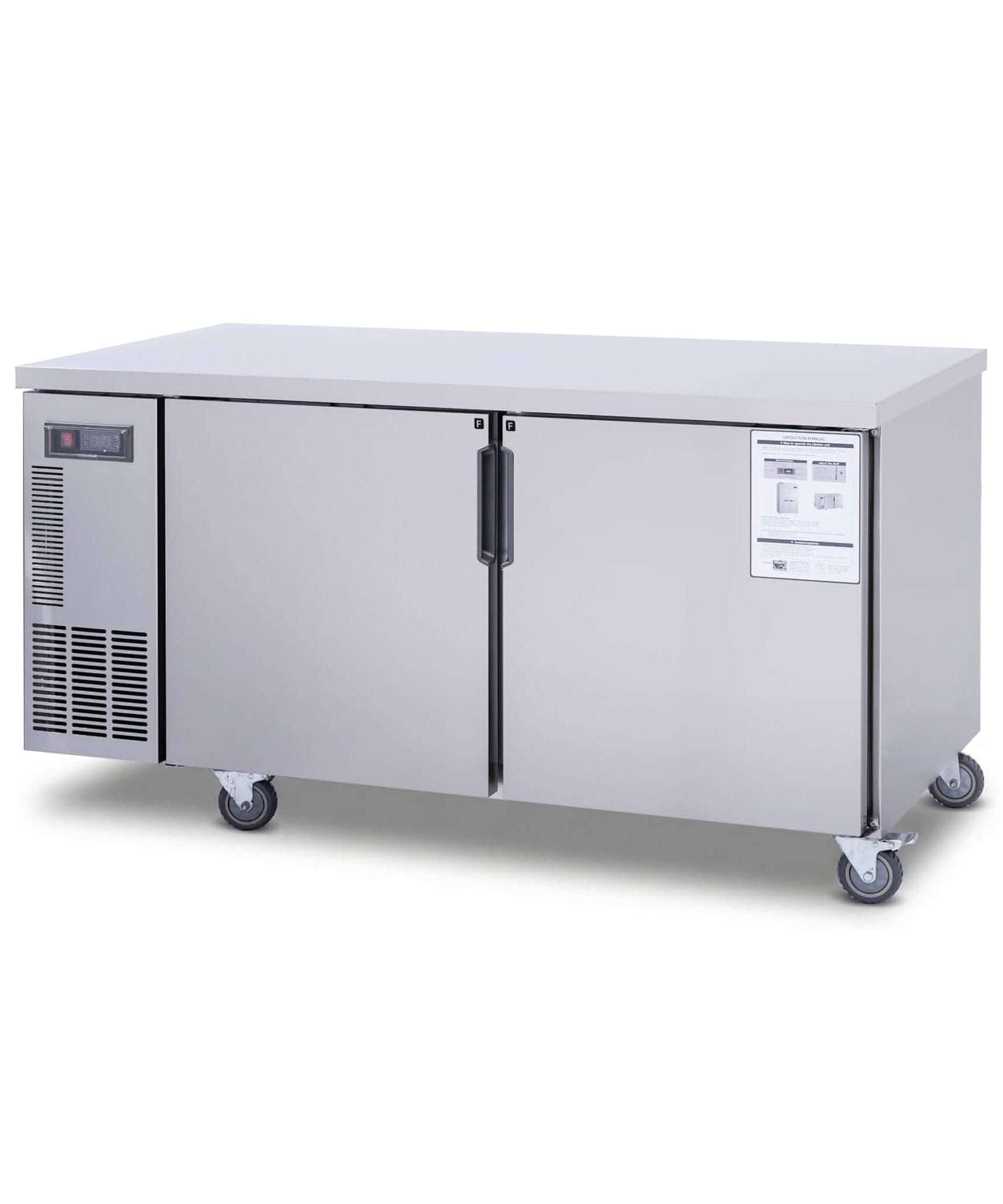 Heavy-Duty Commercial Stainless Steel Undercounter Worktop Freezer (SAK47218)