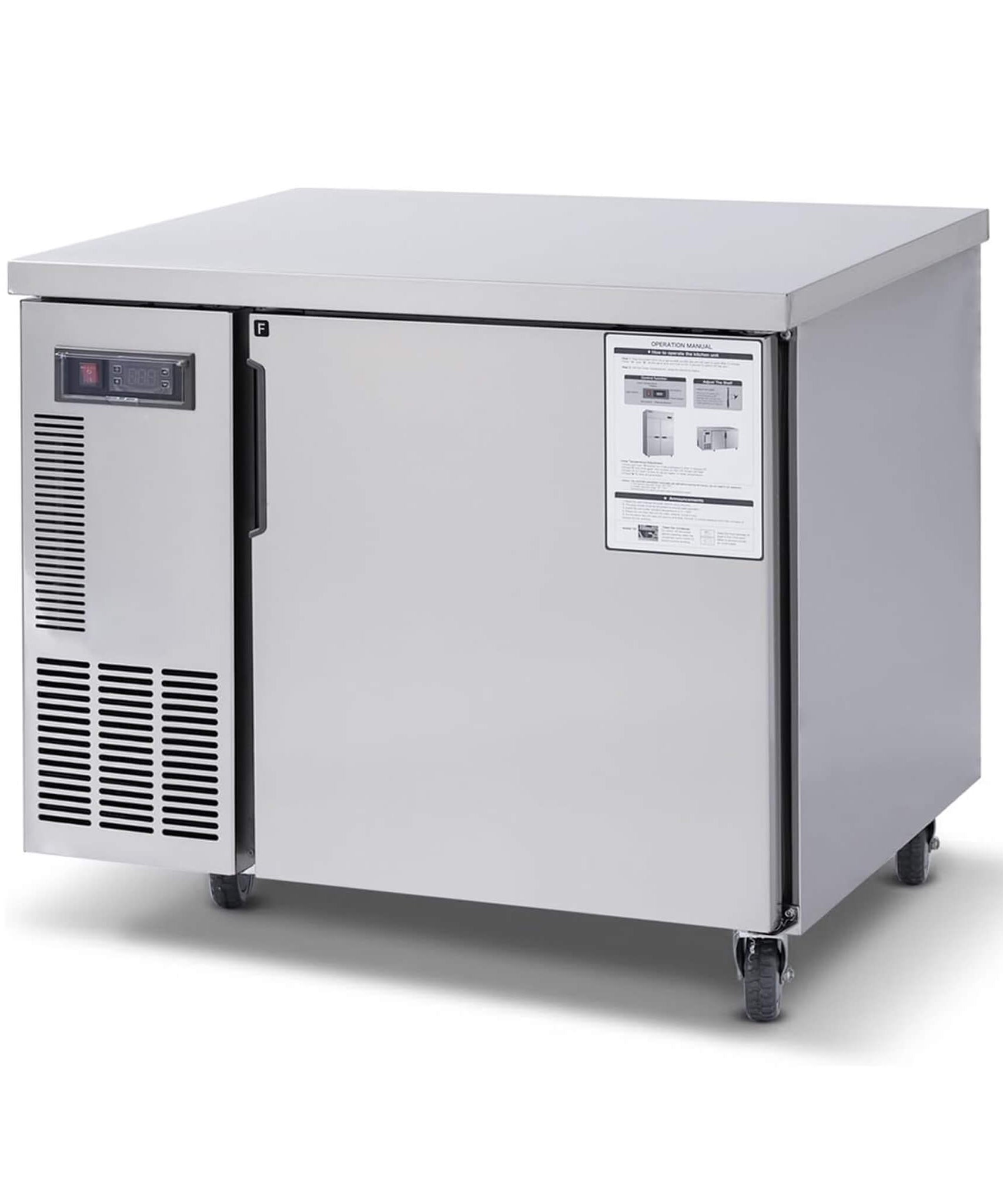 Heavy-Duty Commercial Stainless Steel Undercounter Worktop Freezer (SAK47218)