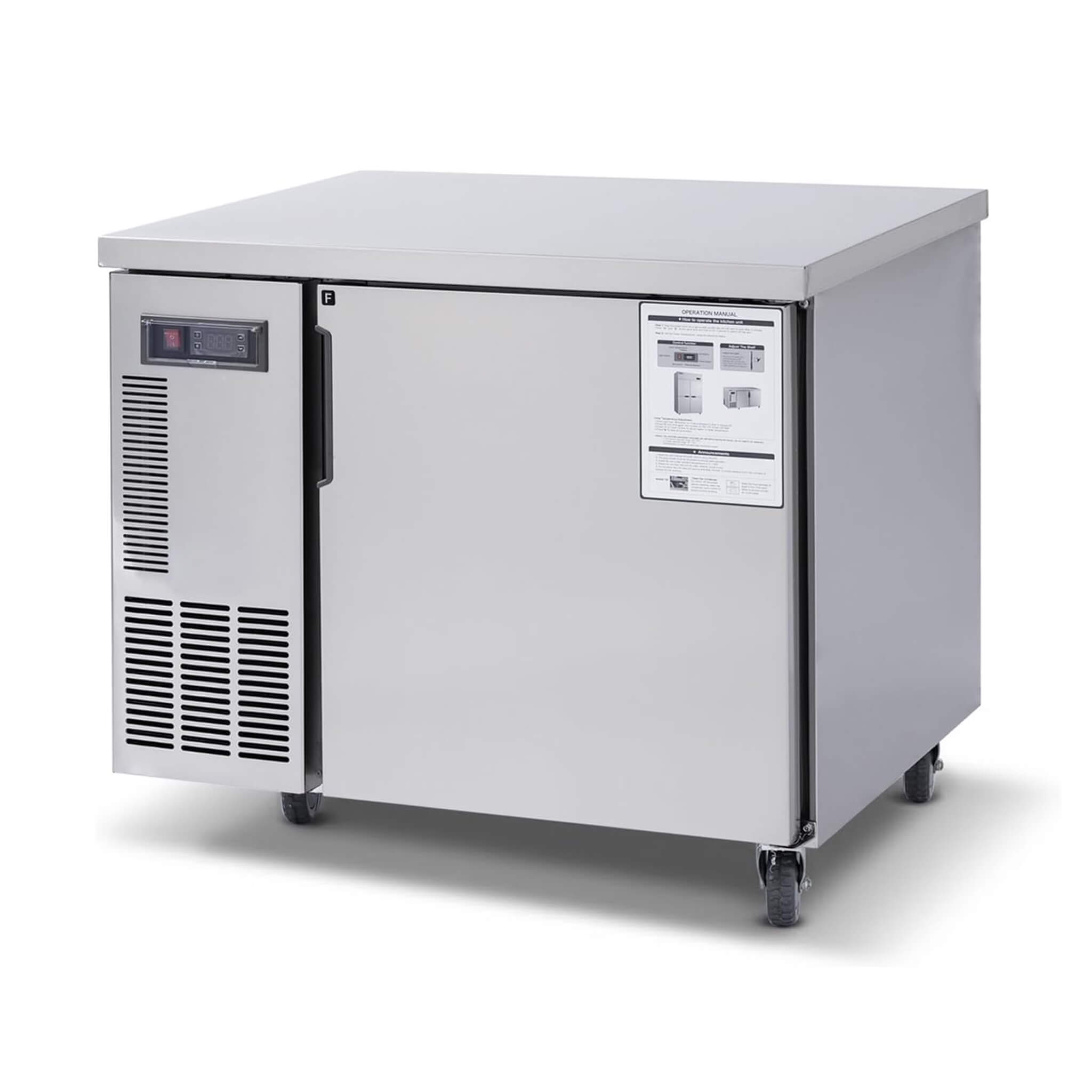 Heavy-Duty Commercial Stainless Steel Undercounter Worktop Freezer (SAK47218)
