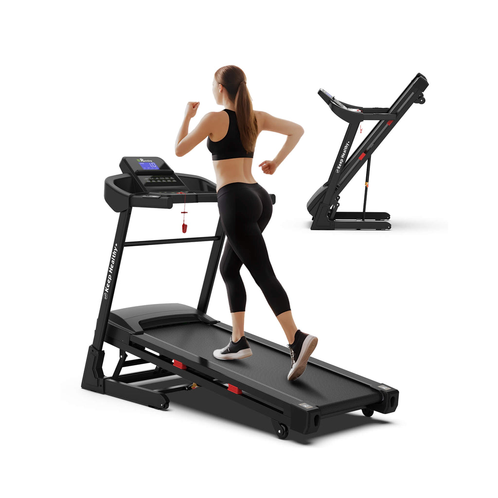 Rovix Compact 3.5HP Foldable Electric Treadmill With Bluetooth, LCD Display & 12 Pre-Set Running Programs (SAK25879)