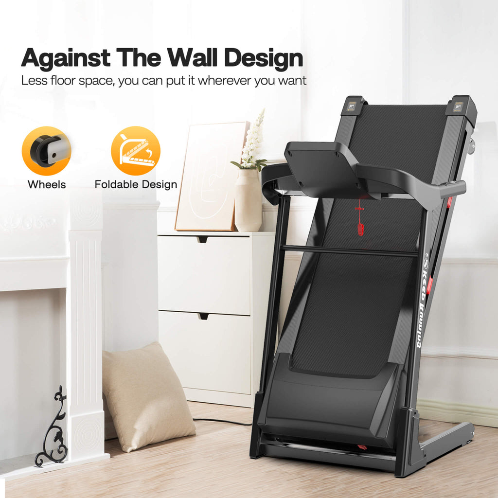 Rovix Compact 3.5HP Foldable Electric Treadmill With Bluetooth, LCD Display & 12 Pre-Set Running Programs (SAK25879)