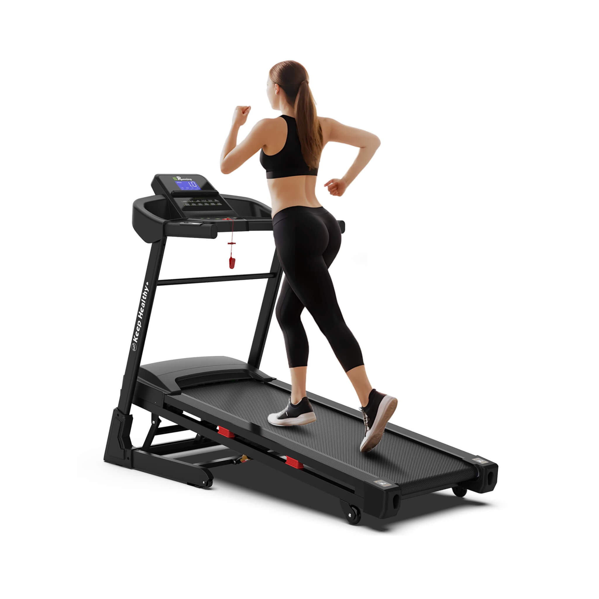 Rovix Compact 3.5HP Foldable Electric Treadmill With Bluetooth, LCD Display & 12 Pre-Set Running Programs (SAK25879)