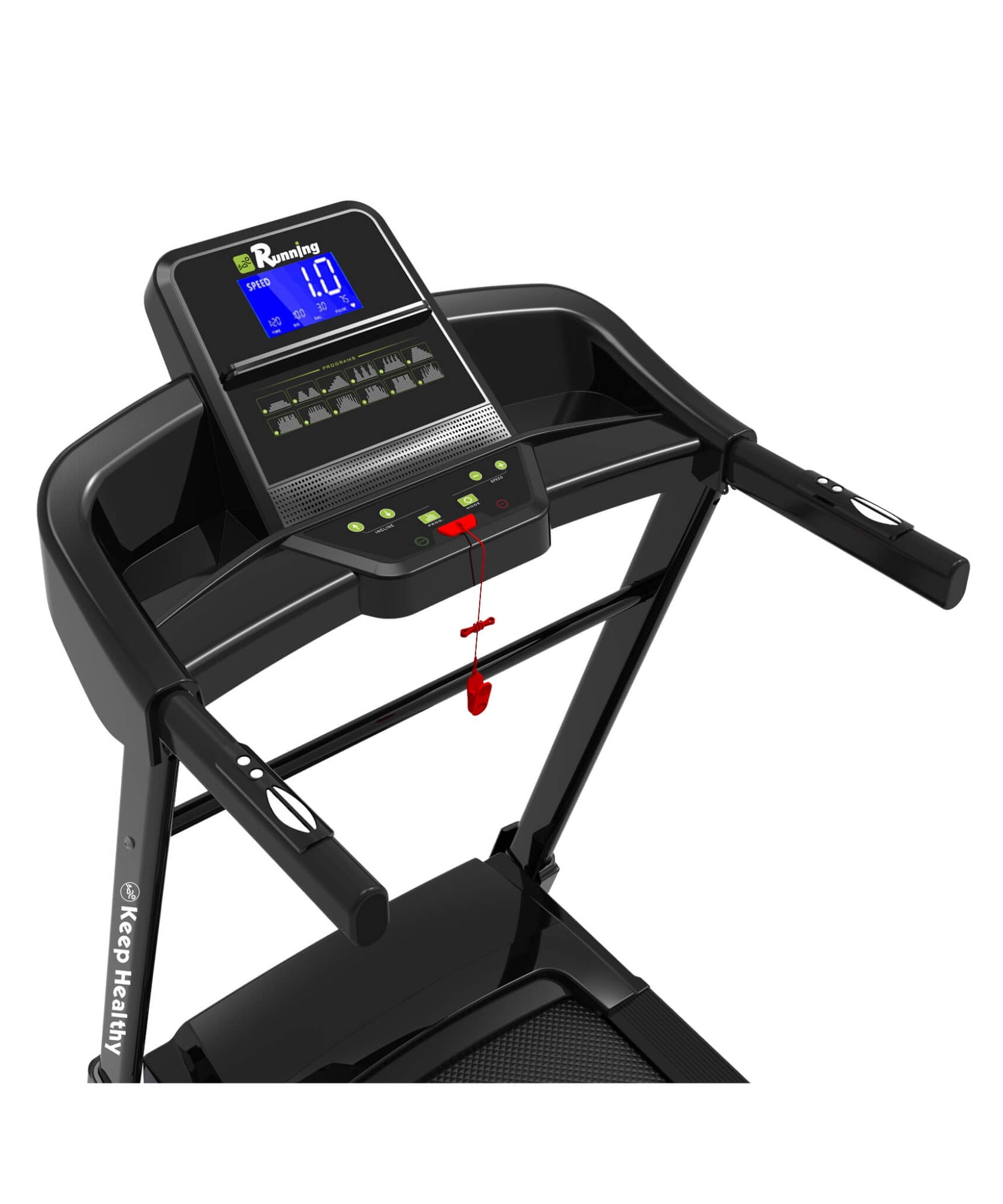 Rovix Compact 3.5HP Foldable Electric Treadmill With Bluetooth, LCD Display & 12 Pre-Set Running Programs (SAK25879)