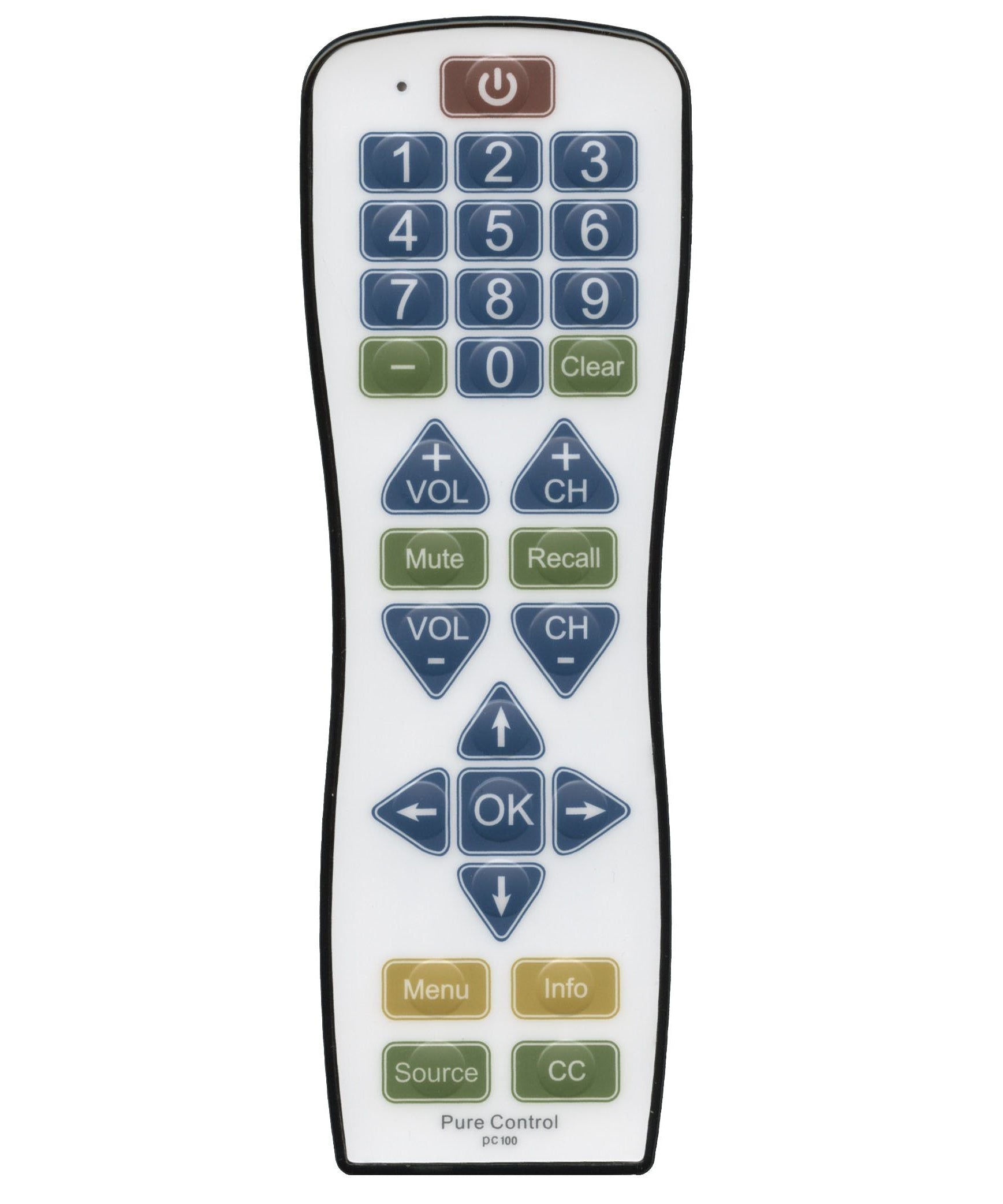 Substitute for RCA 38W766 Antimicrobial 1-Device Universal Remote Control [RR1003]