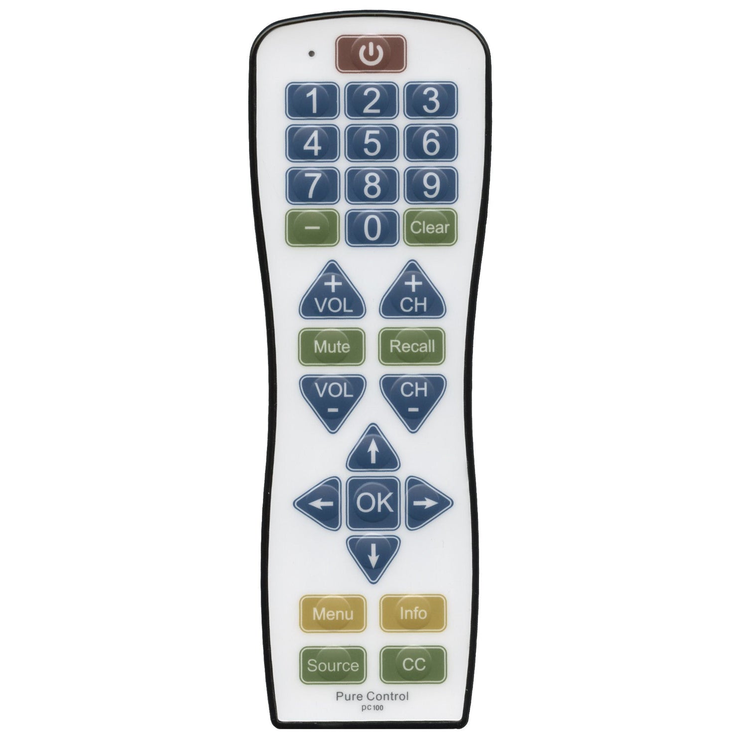 Substitute for RCA 38W766 Antimicrobial 1-Device Universal Remote Control [RR1003]