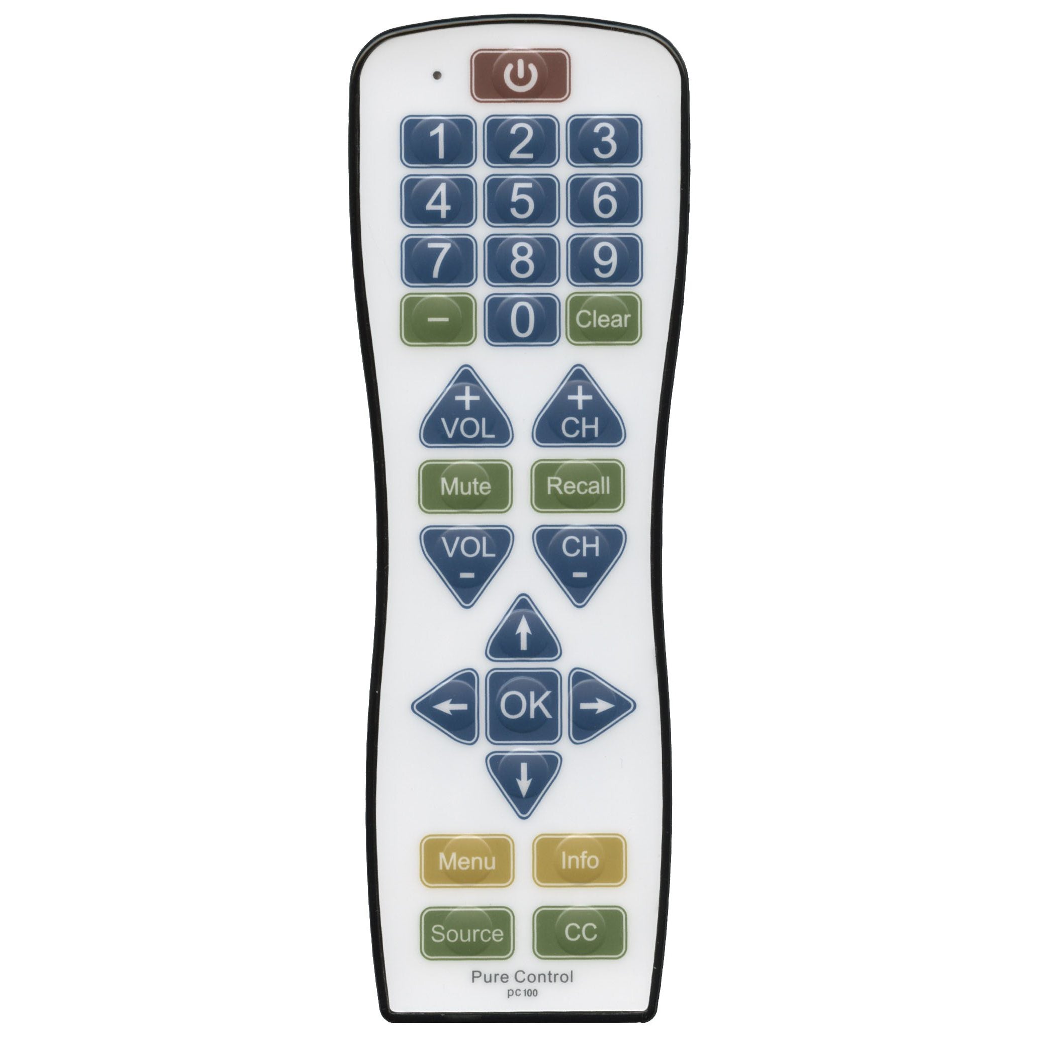Substitute for RCA 38W766 Antimicrobial 1-Device Universal Remote Control [RR1003]