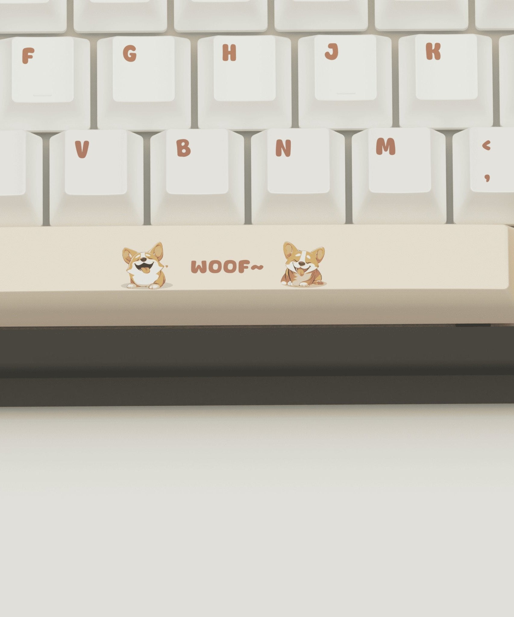Corgi Lover Design Keycaps and Mechanical Keyboard