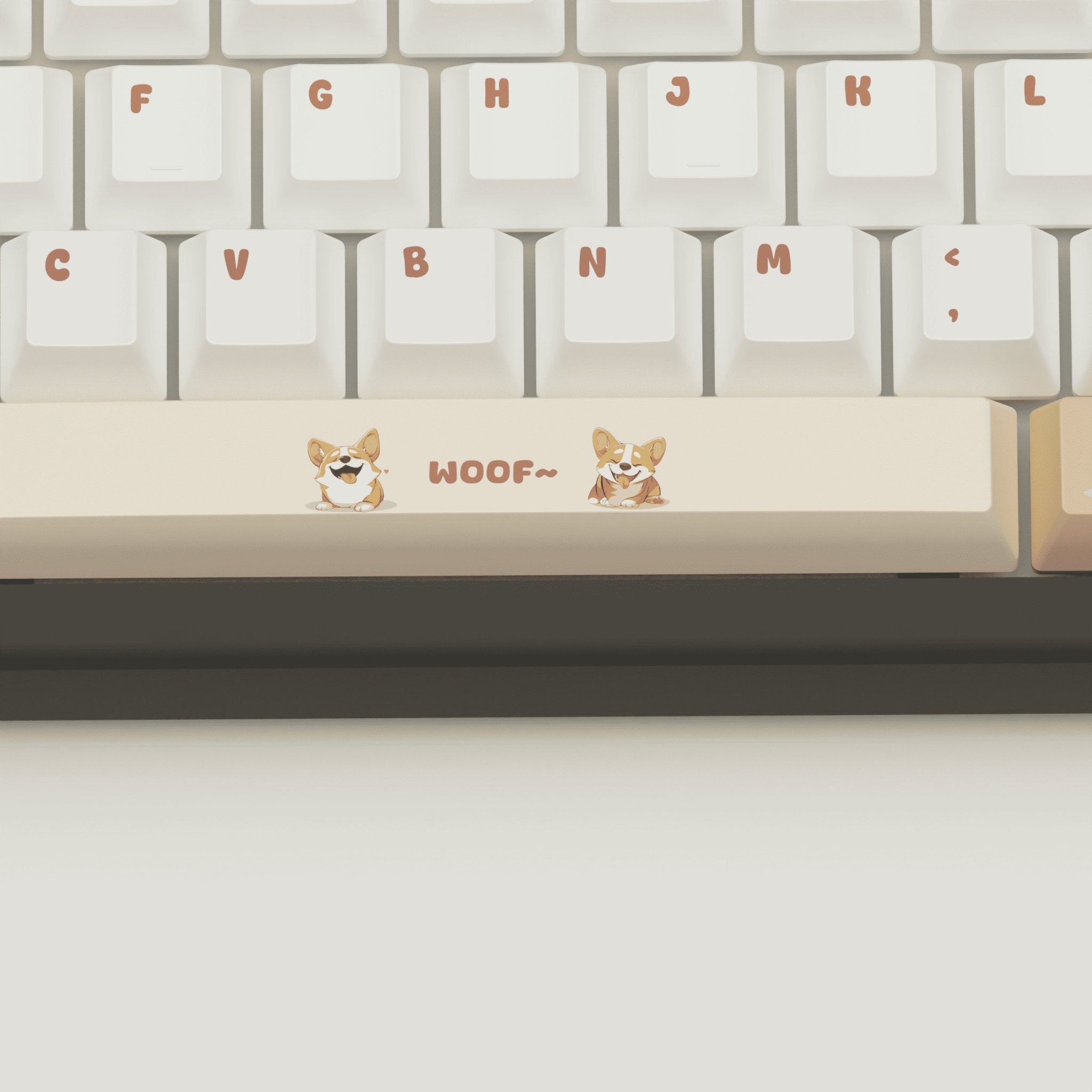Corgi Lover Design Keycaps and Mechanical Keyboard