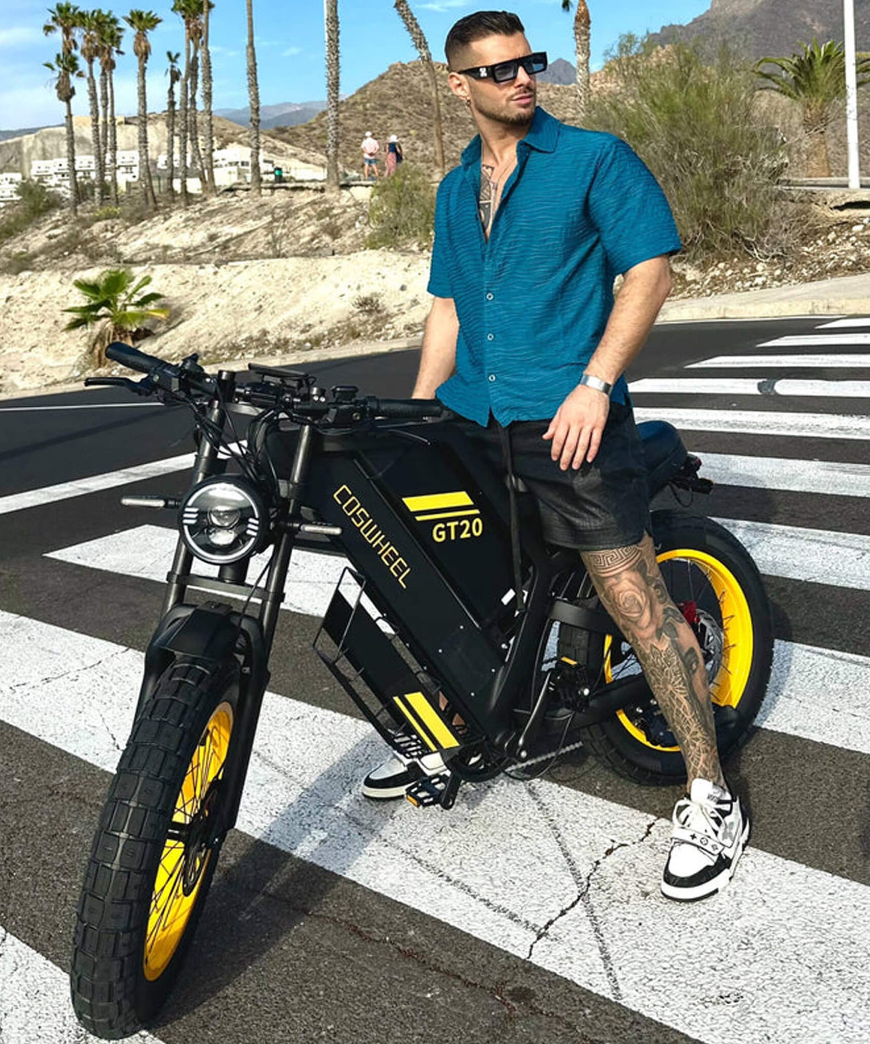 Coswheel GT20 48V/25AH 1500W Full-Suspension Fat Tire Electric Bike (SAK64092)