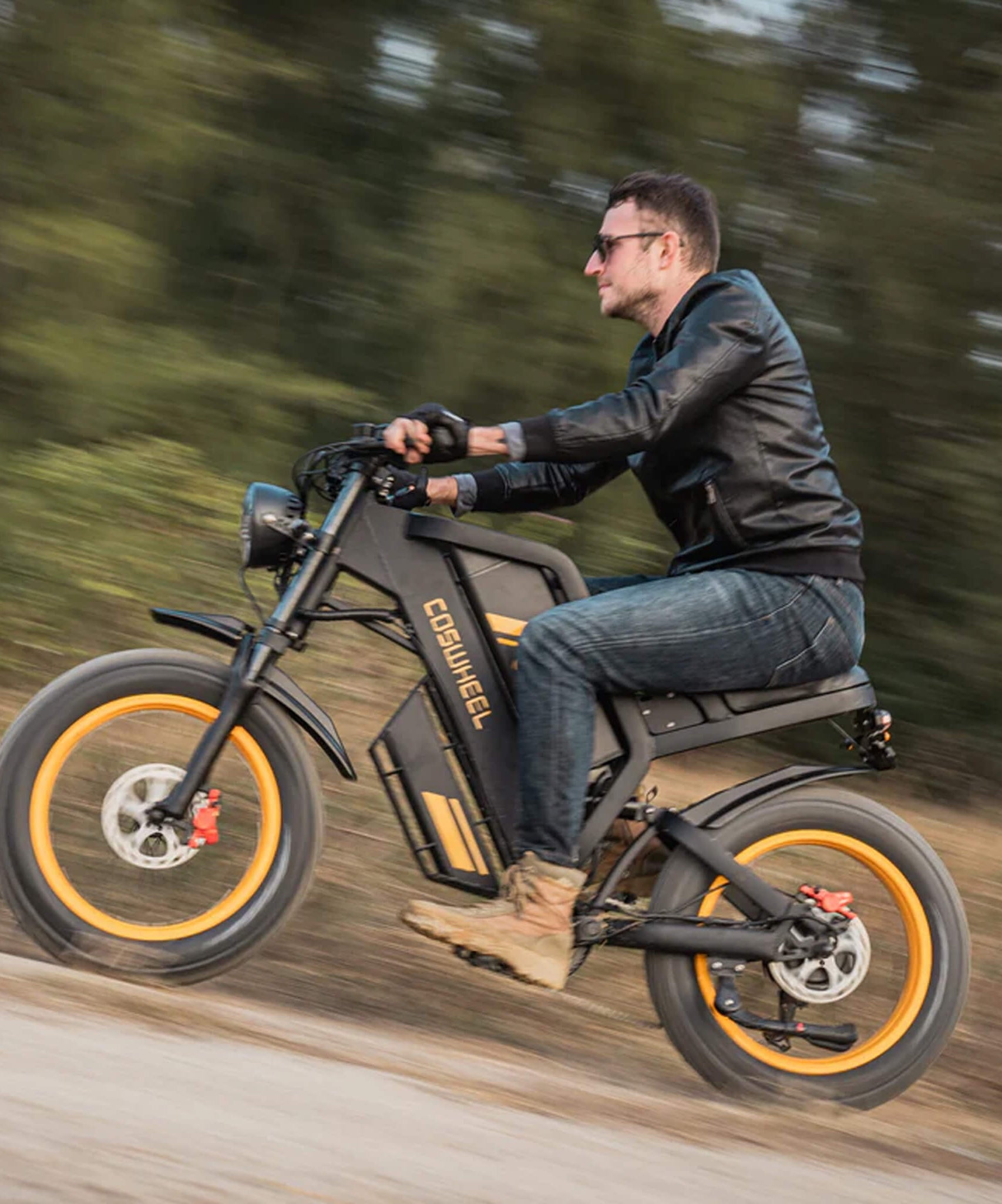 Coswheel GT20 48V/25AH 1500W Full-Suspension Fat Tire Electric Bike (SAK64092)